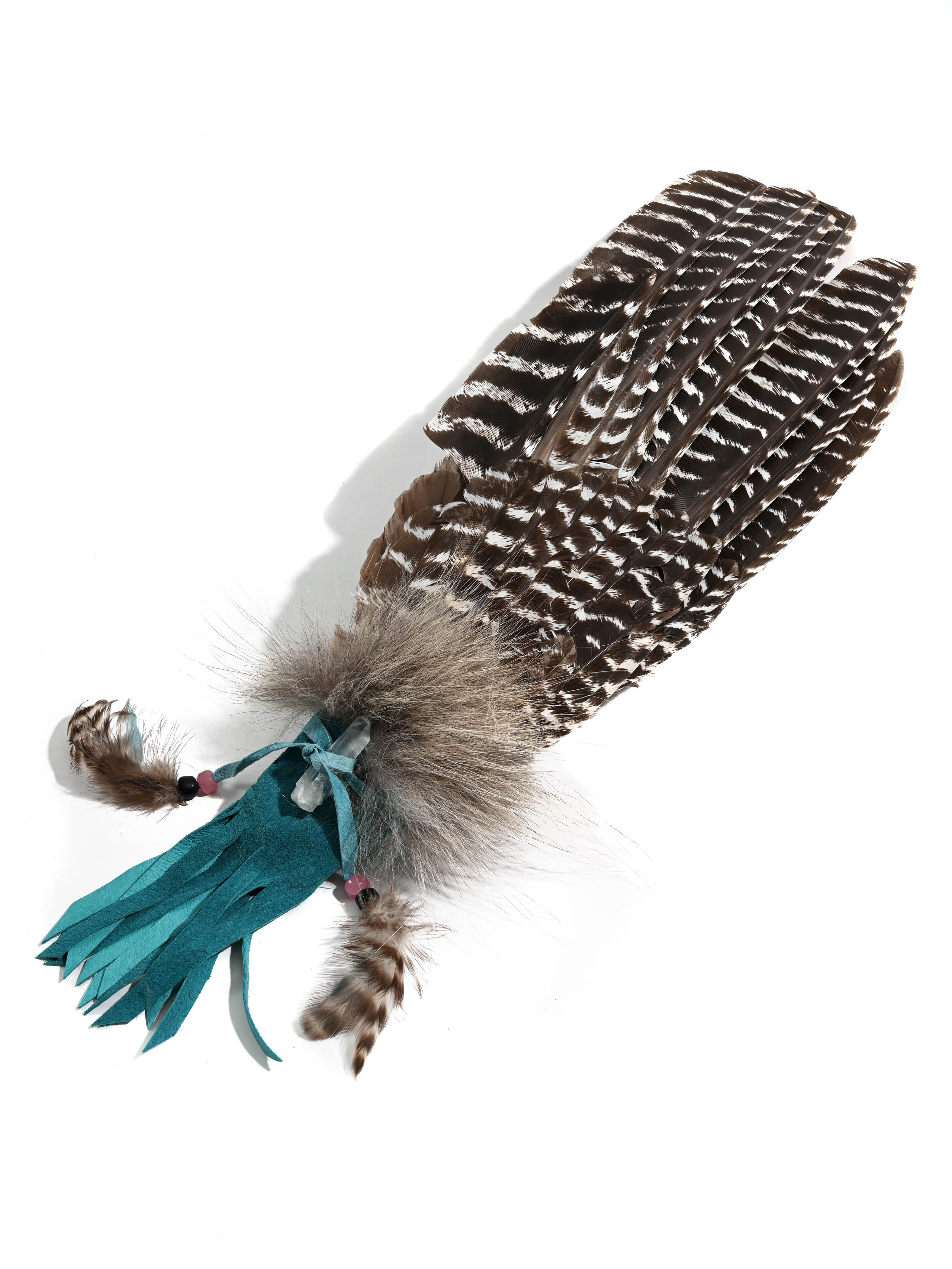 Sacred Prayer Feather Fan with Quartz - Image 22