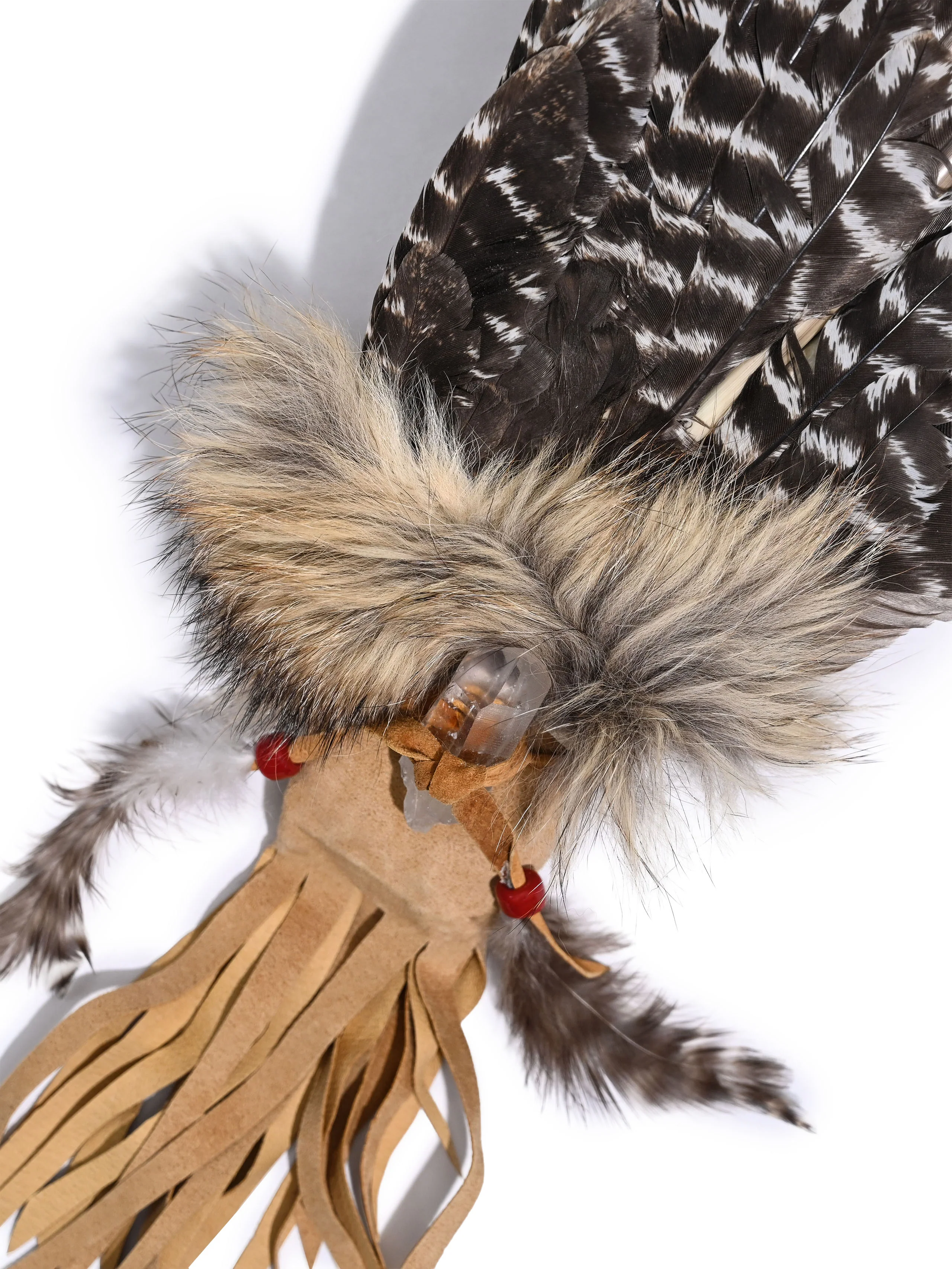 Sacred Prayer Feather Fan with Quartz - Image 30