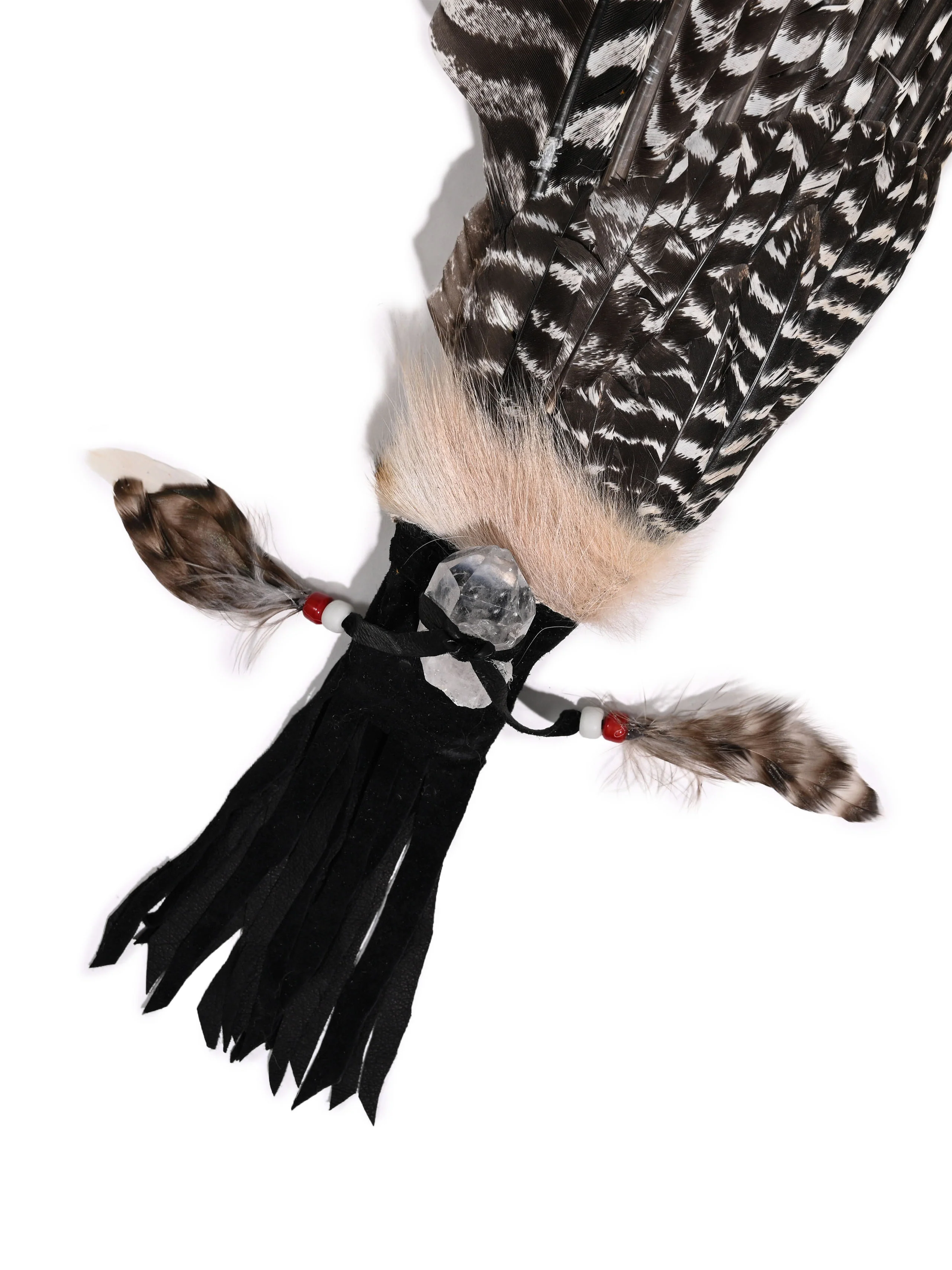 Sacred Prayer Feather Fan with Quartz - Image 36