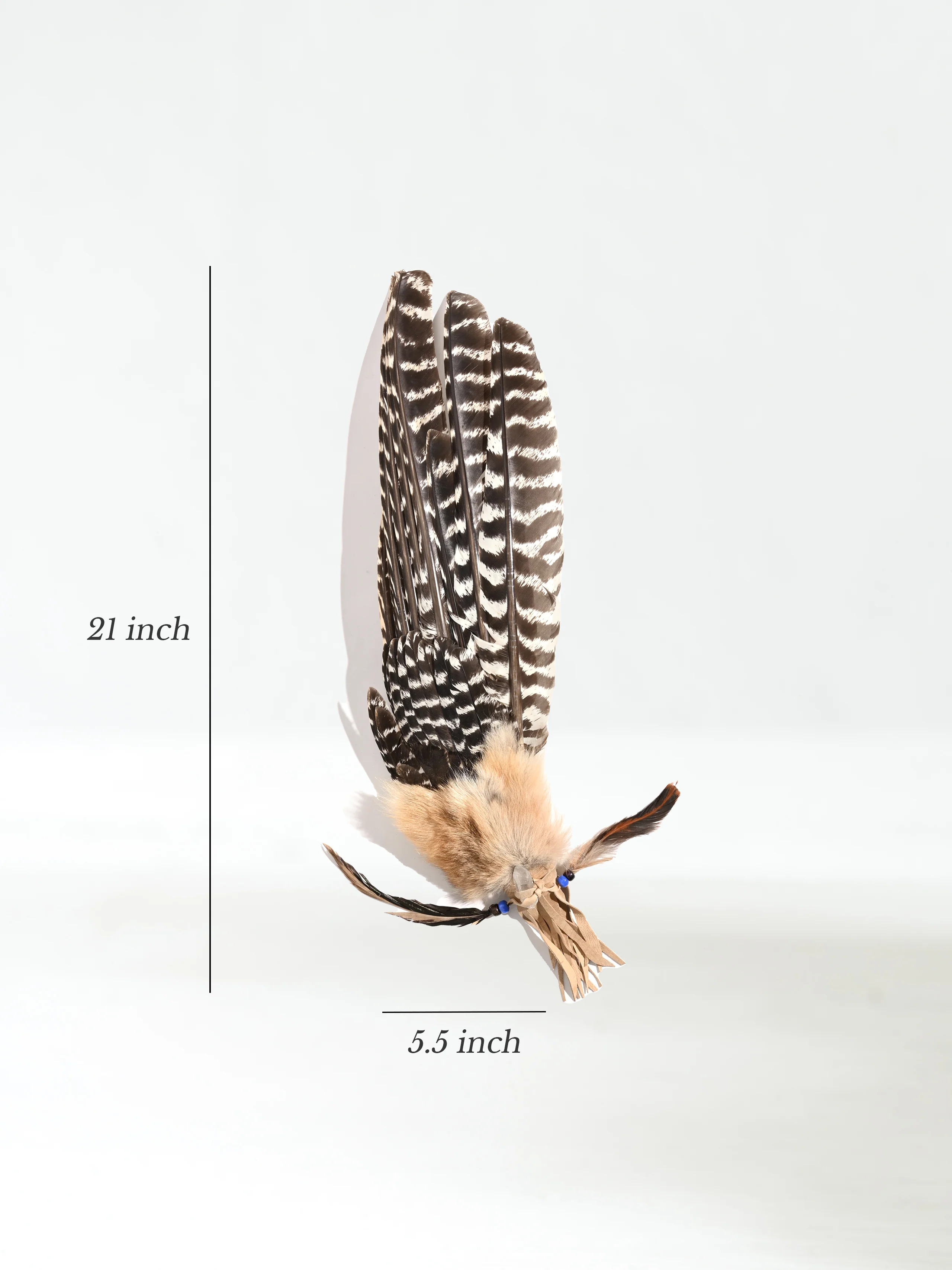 Sacred Prayer Feather Fan with Quartz - Image 5