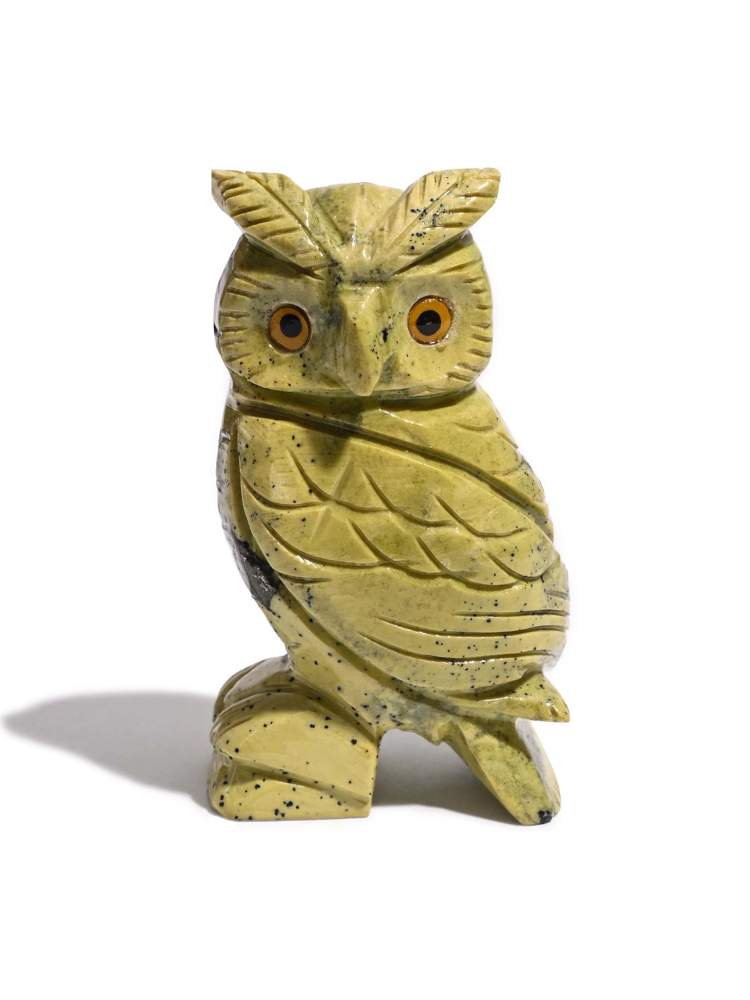 Serpentine Owl Carving - Image 2
