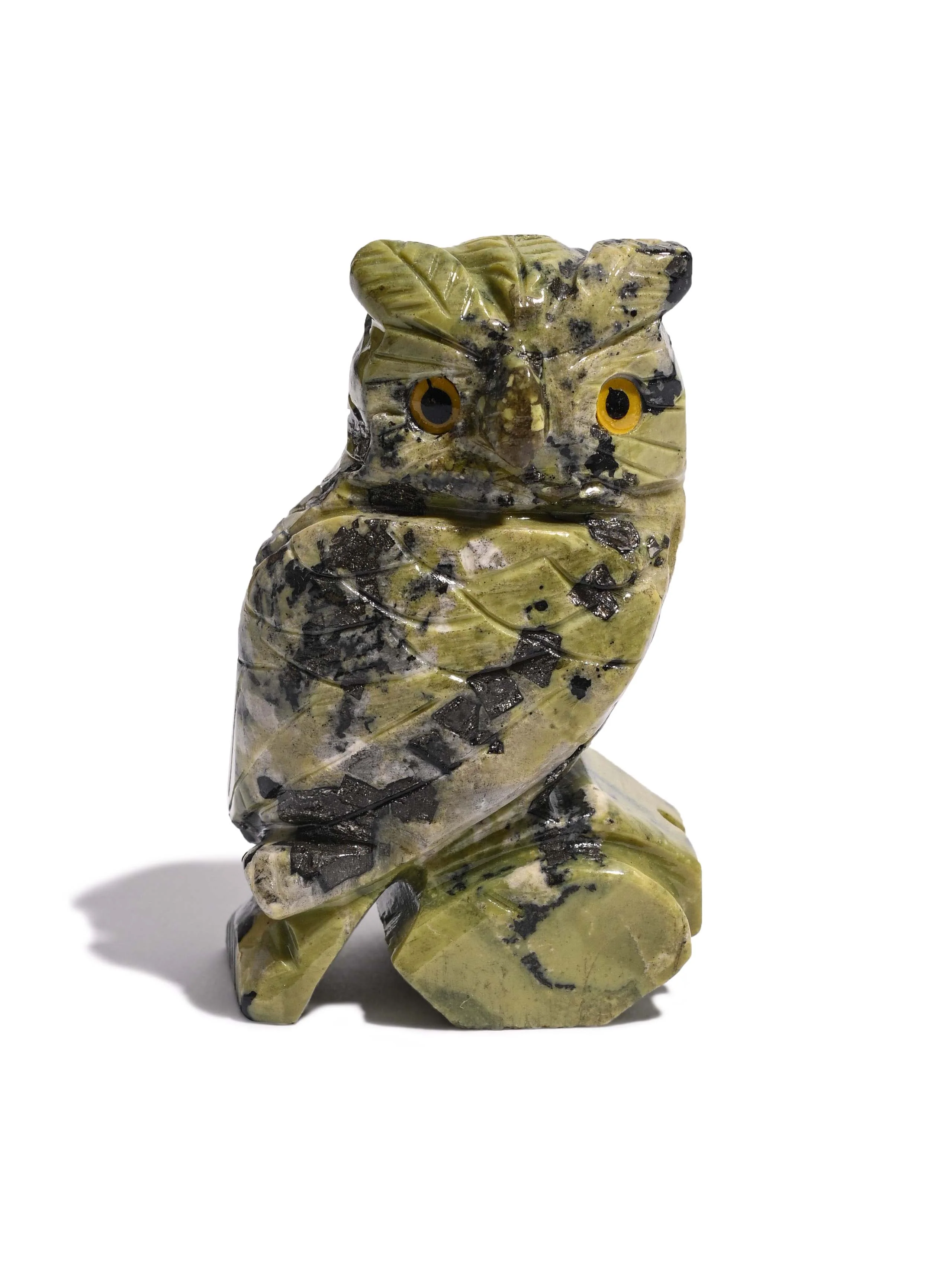 Serpentine Owl Carving - Image 3