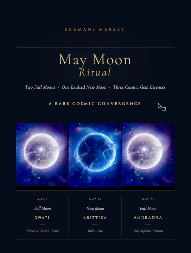 Set of Three Ritual Guides for May 2026