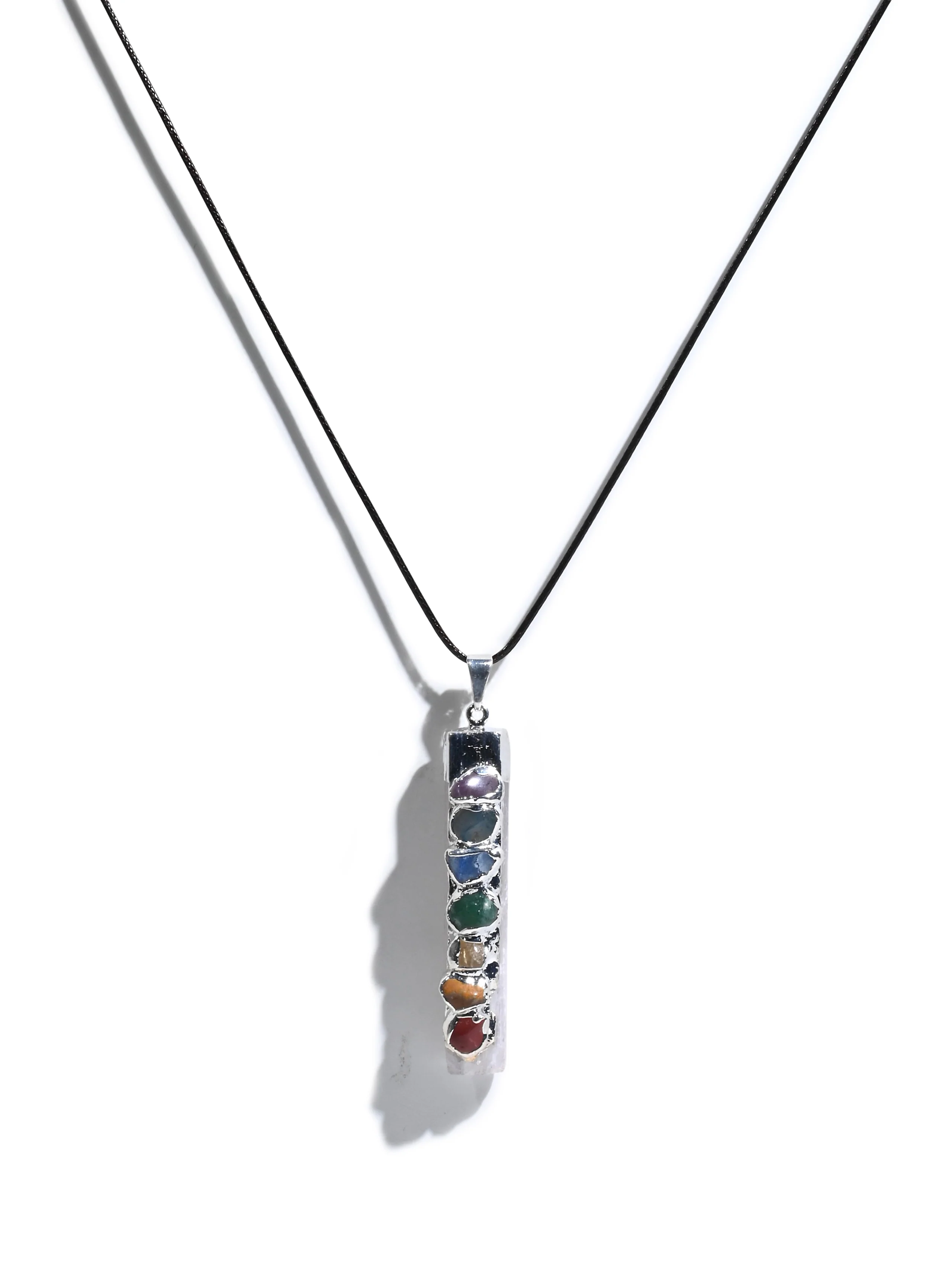 Seven Chakra Crystal Pendant - Selenite - Image 6