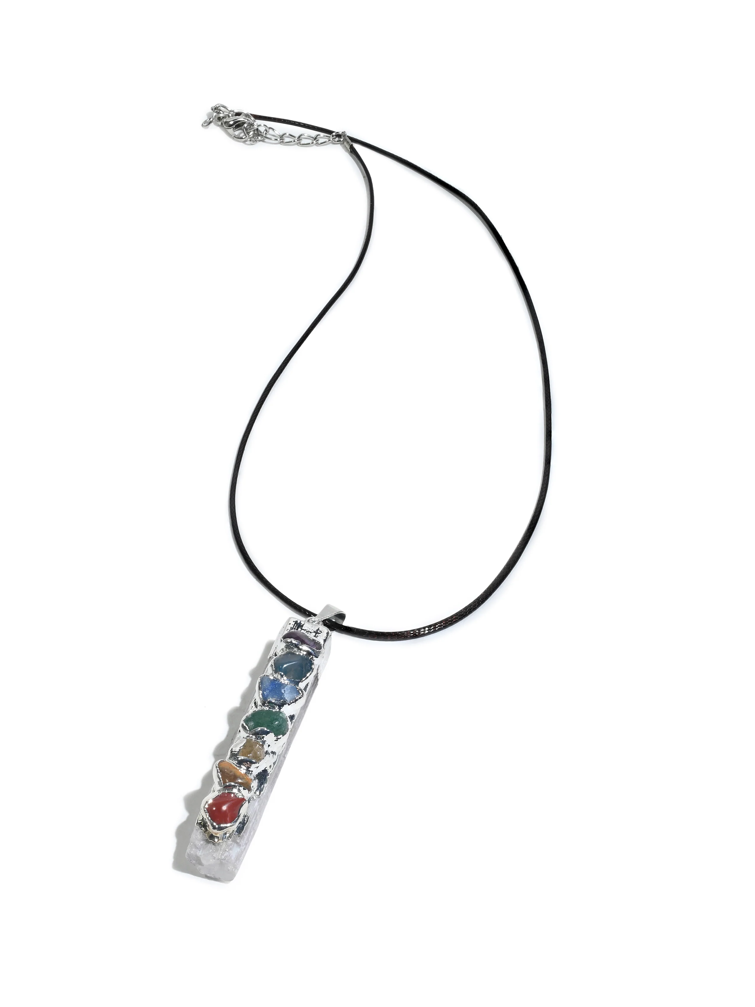Seven Chakra Crystal Pendant - Selenite - Image 7