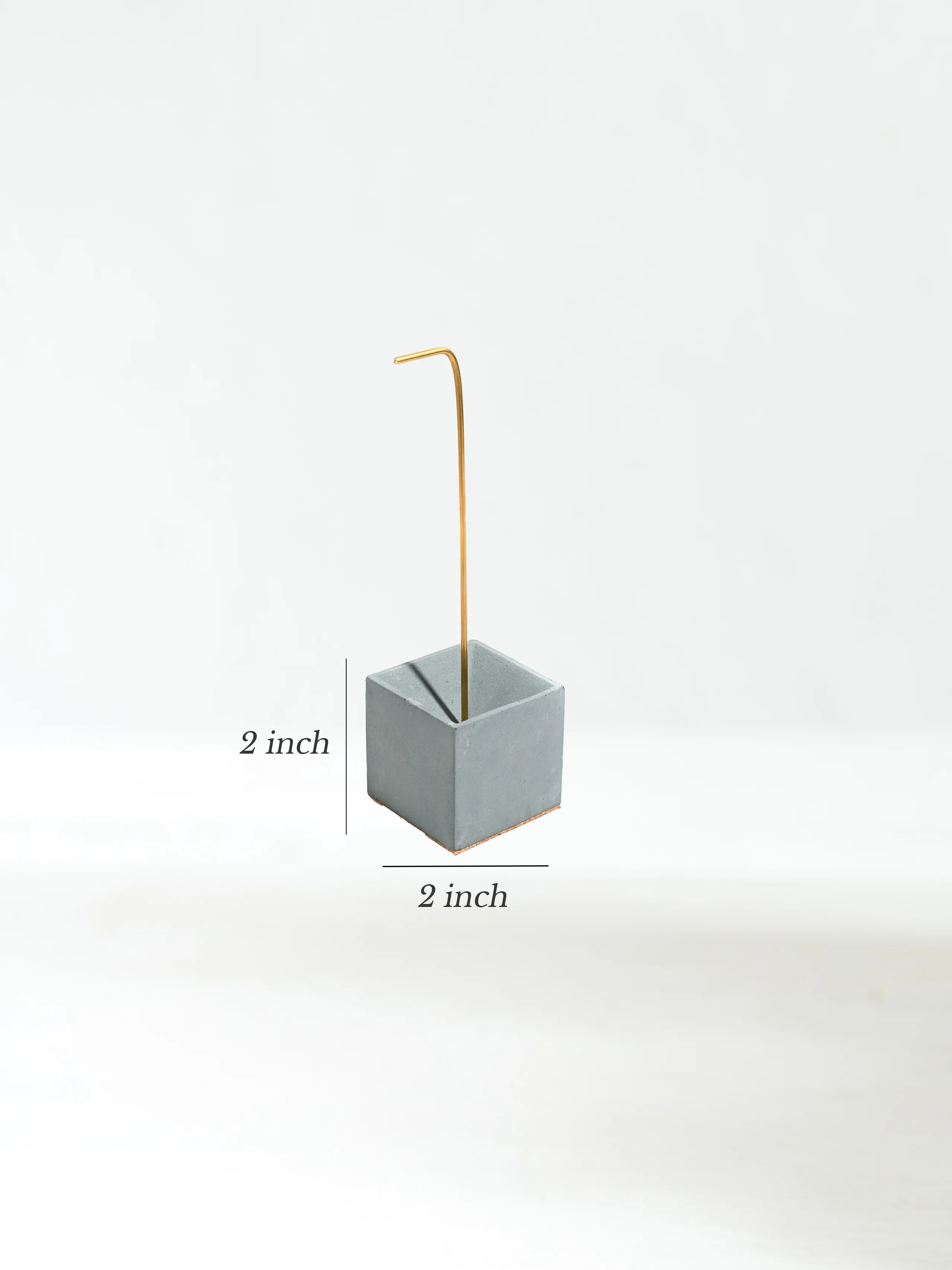 Cuboid Concrete Incense Burner - Image 3