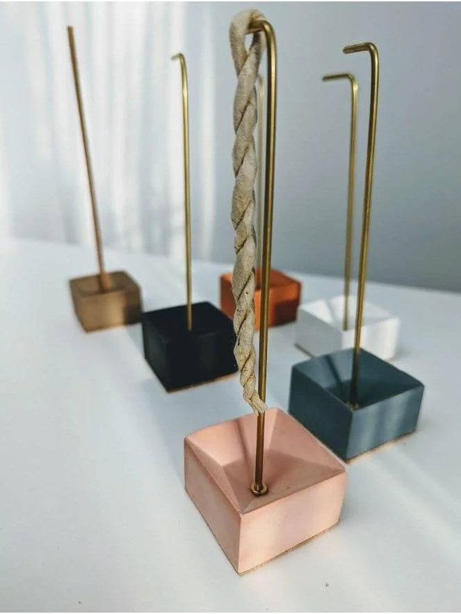Cuboid Concrete Incense Burner - Image 6