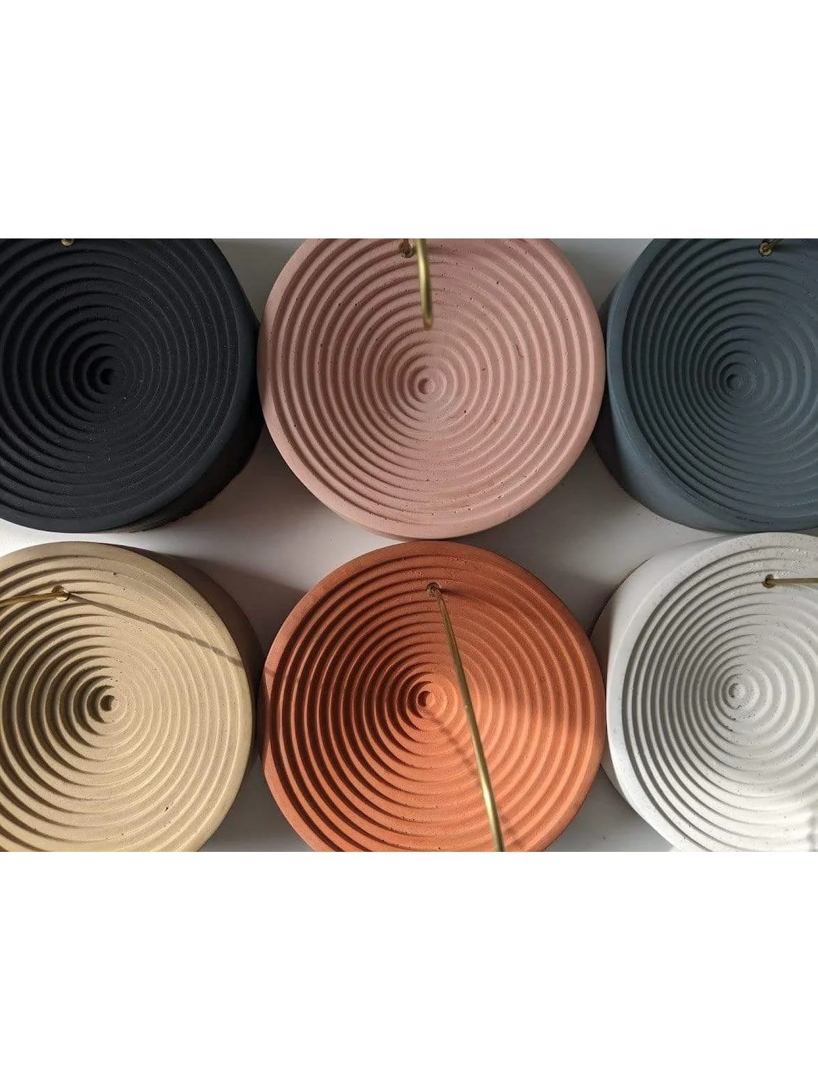 Concentric Bands Concrete Incense Burner - Image 11