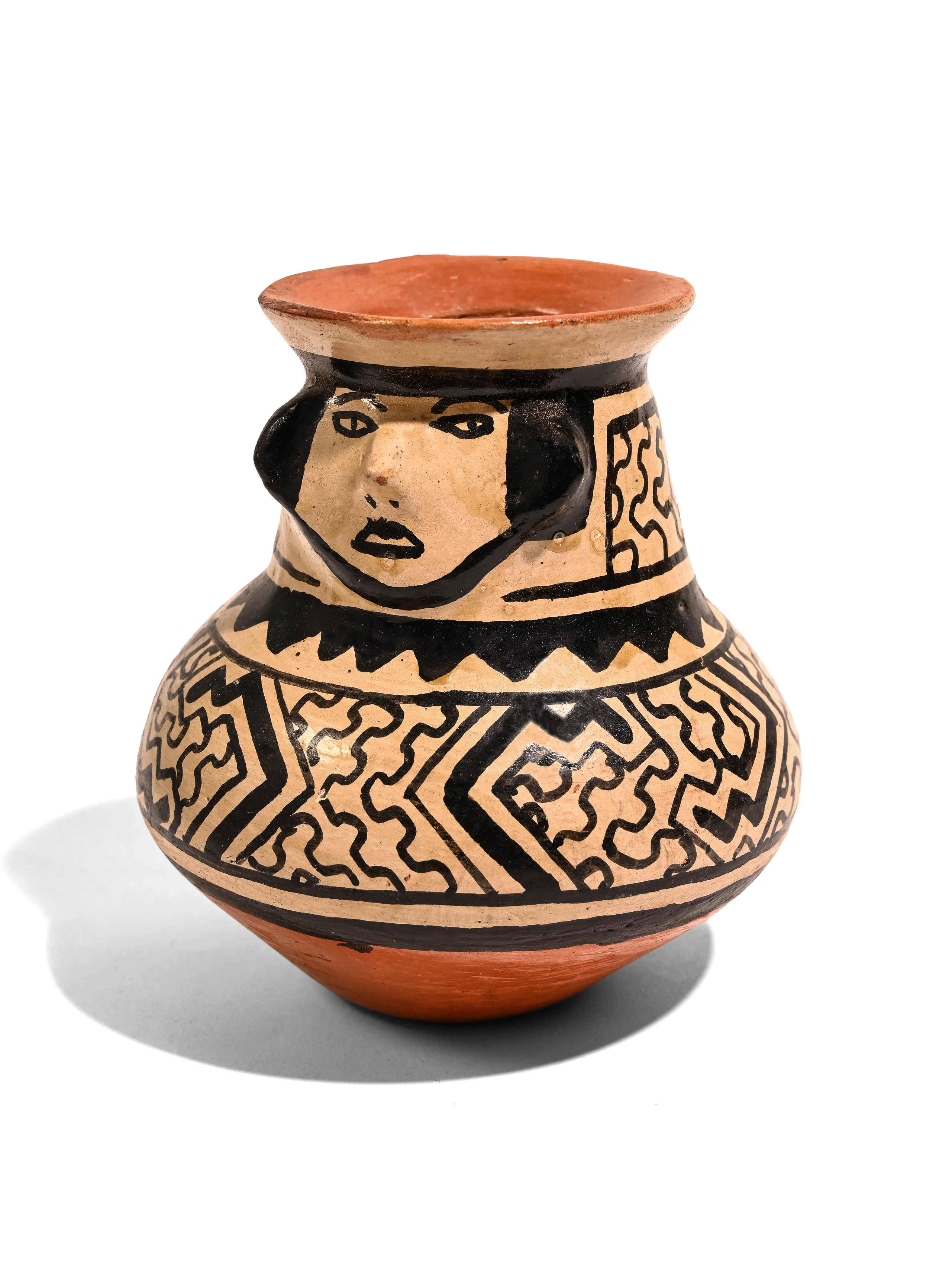 Shipibo Amazon Jungle Ceramic Effigy Vessel - Image 2