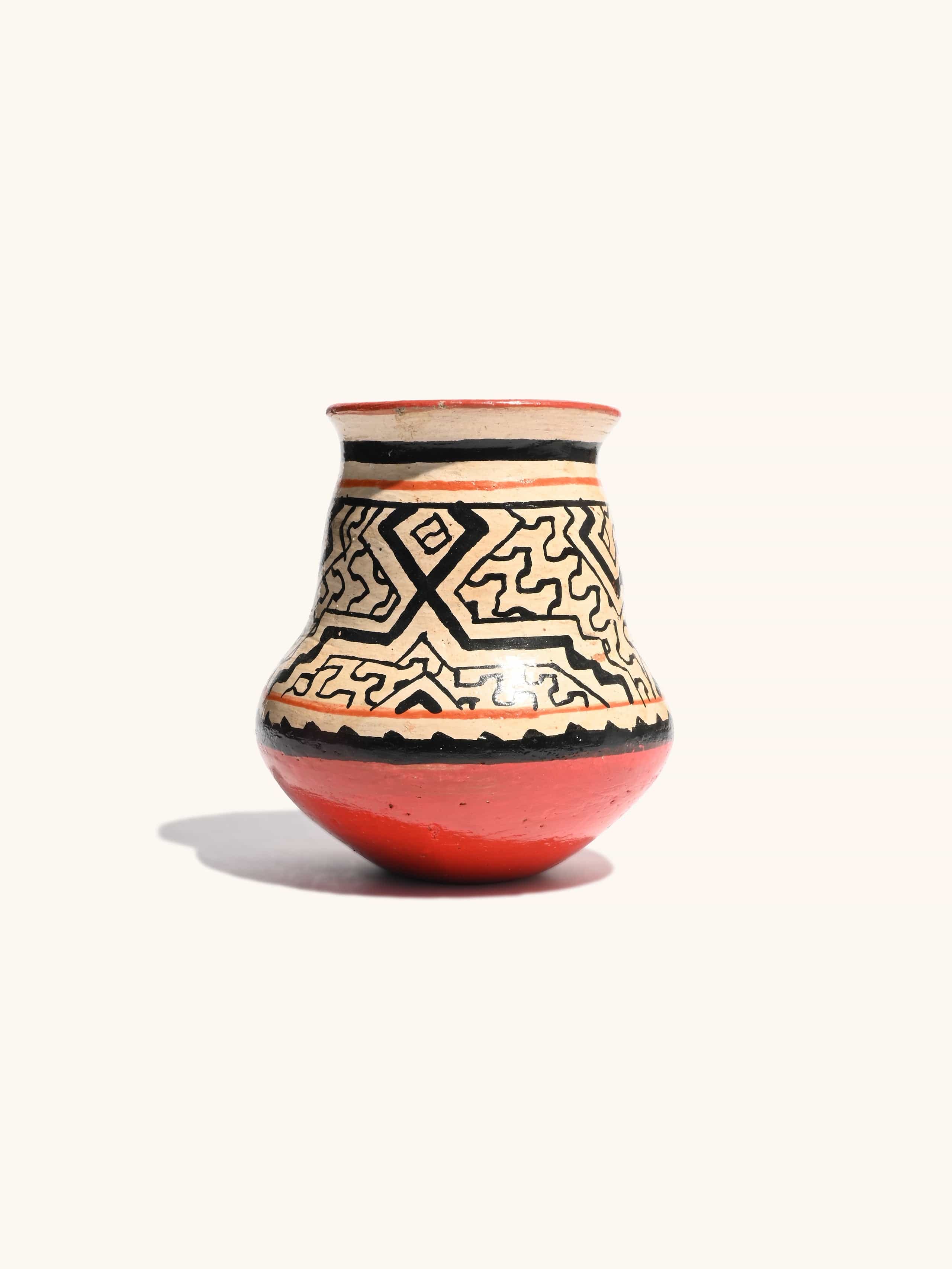 Shipibo Amazon Jungle Ceramic Vase - Image 4