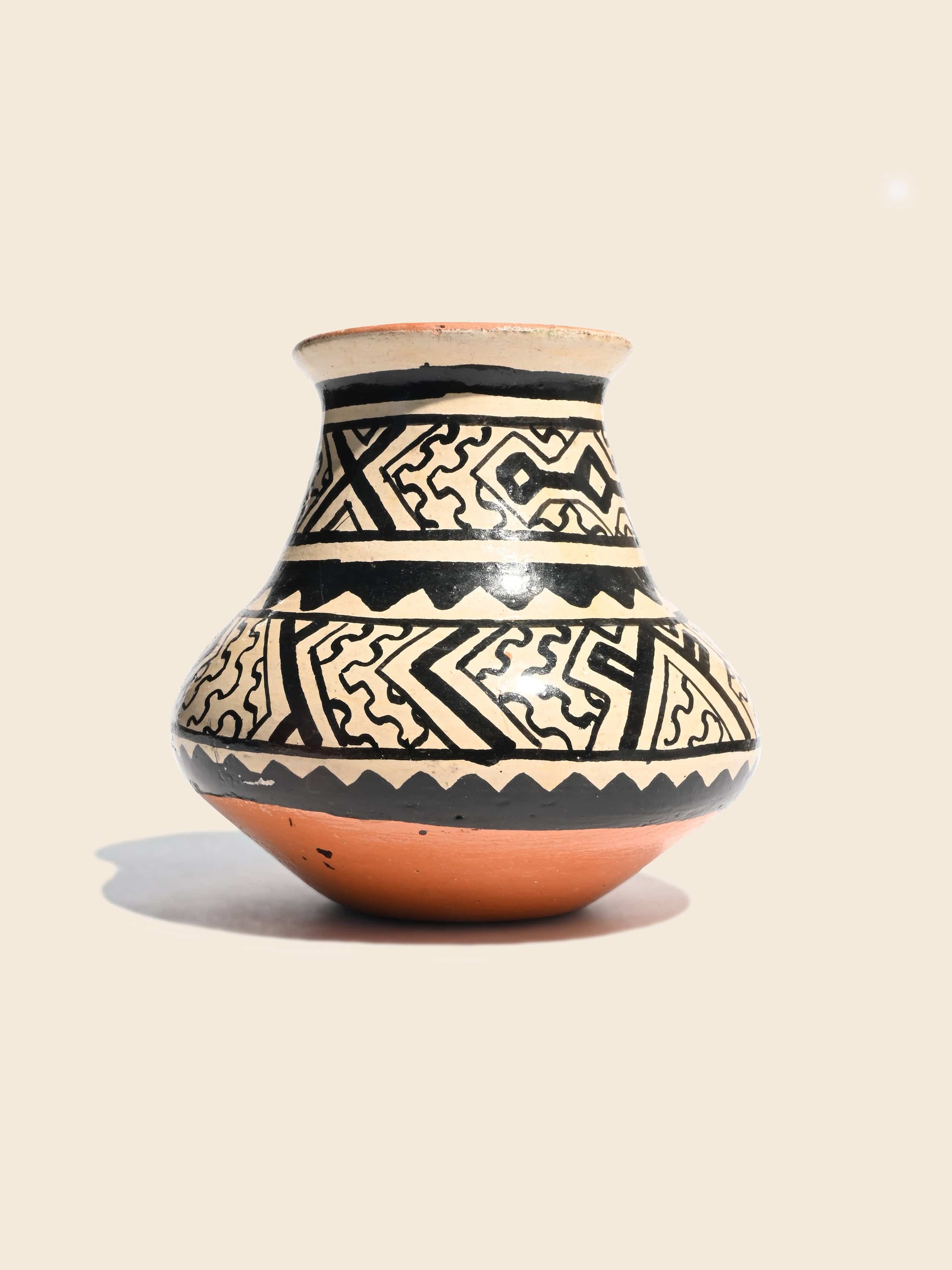 Shipibo Amazon Jungle Ceramic Vase - Image 6