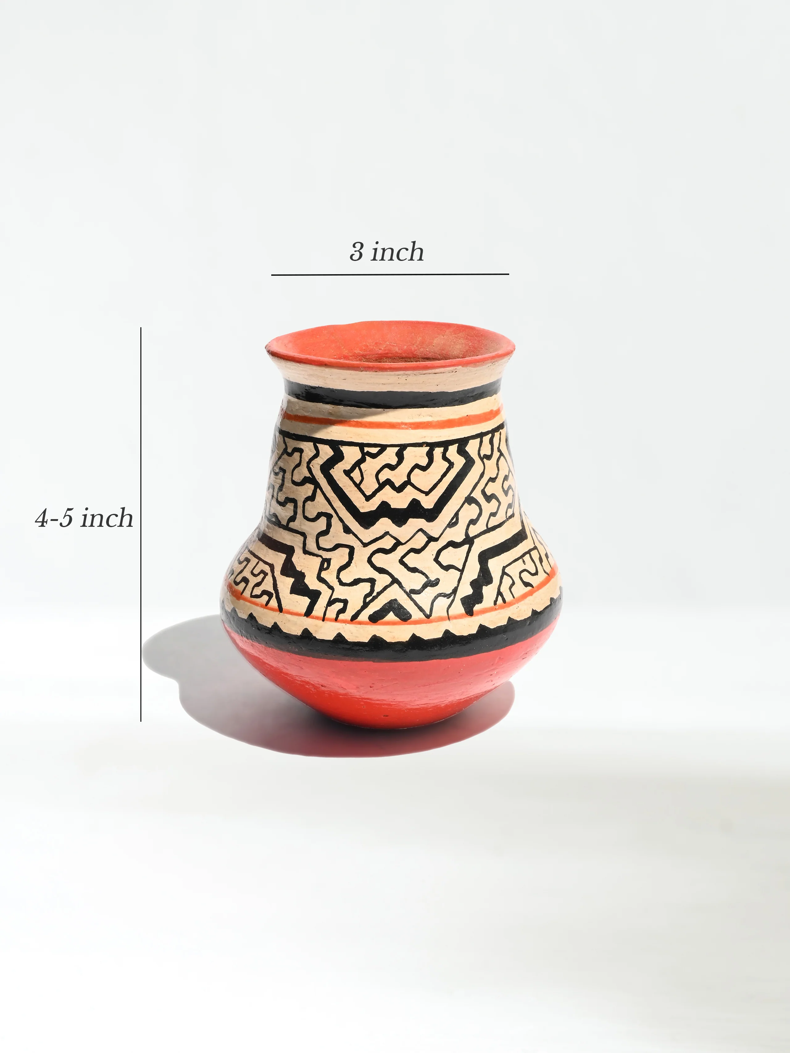 Shipibo Amazon Jungle Ceramic Vase - Image 7