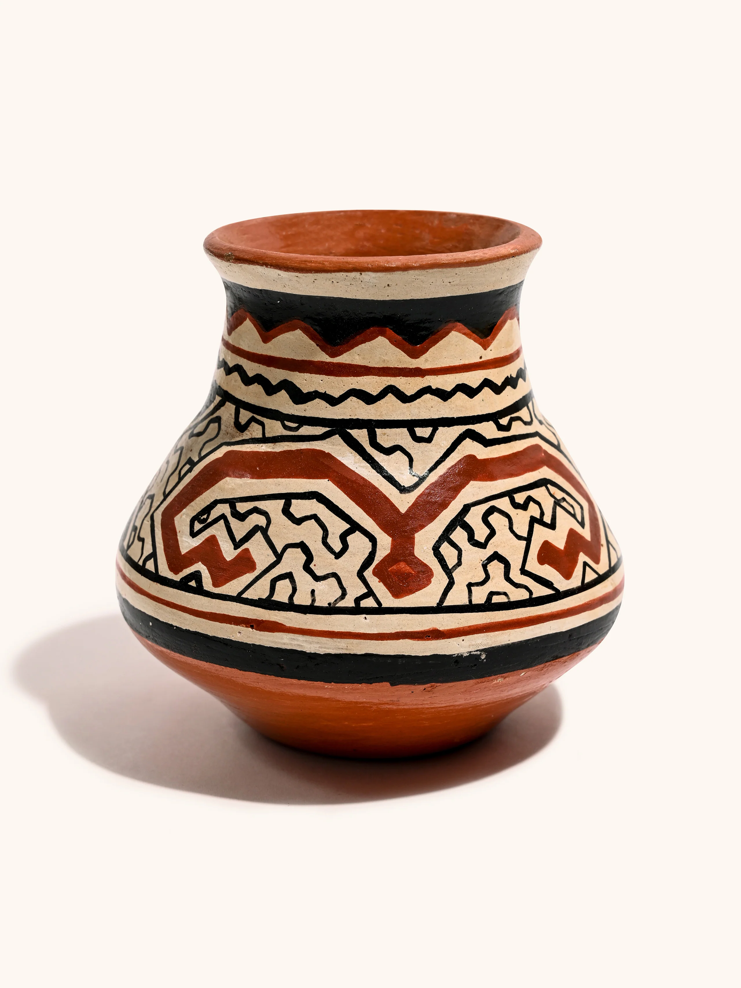 Shipibo Amazon Jungle Ceramic Vase - Image 8