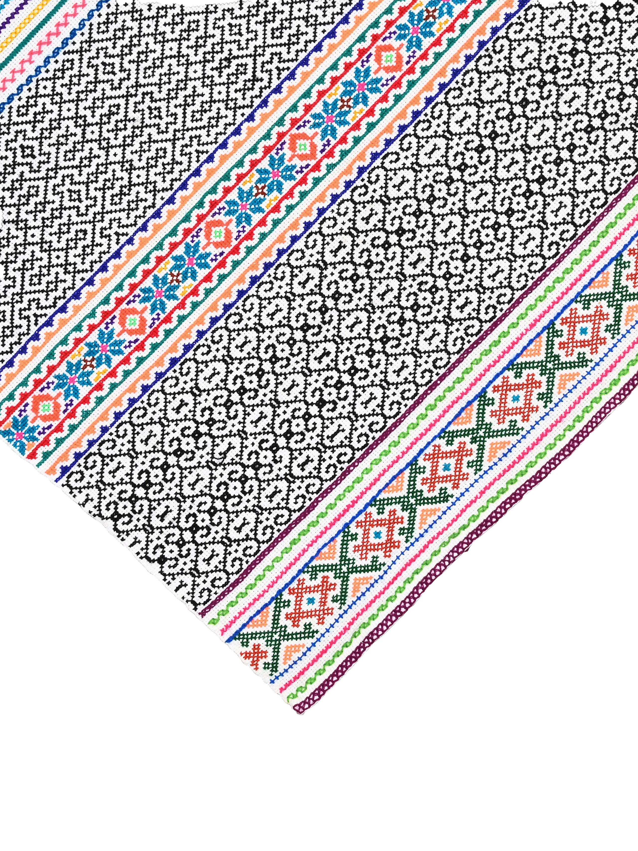 Shipibo Amazon Jungle Falda Cloth - White - Image 3
