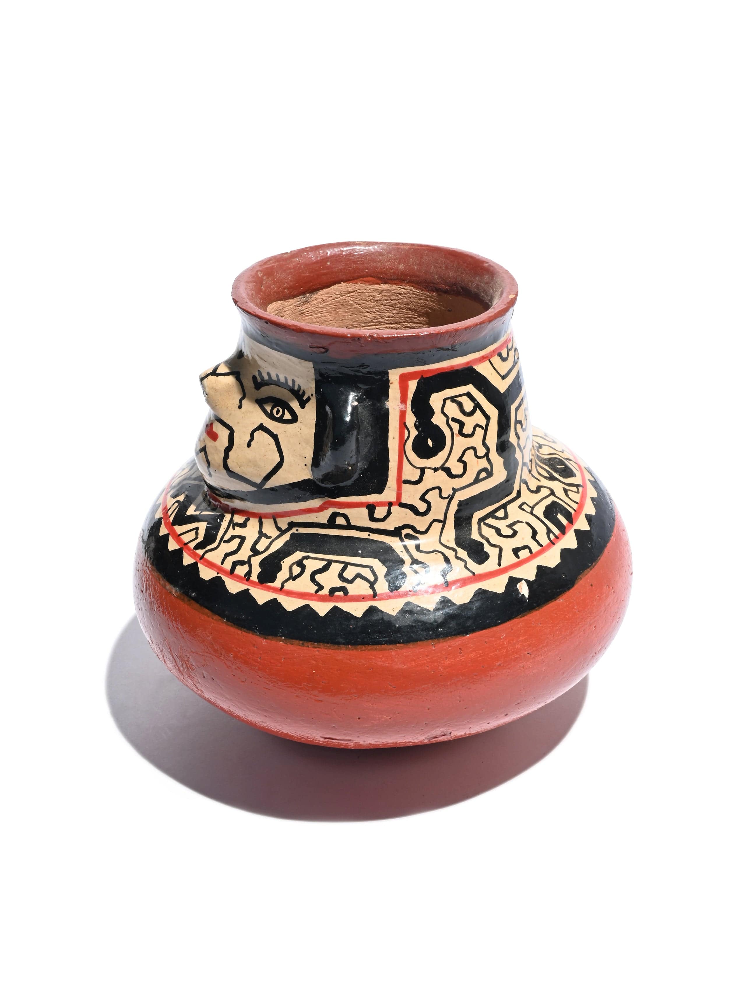 Shipibo Amazon Jungle Ceramic Effigy Vessel - Image 11