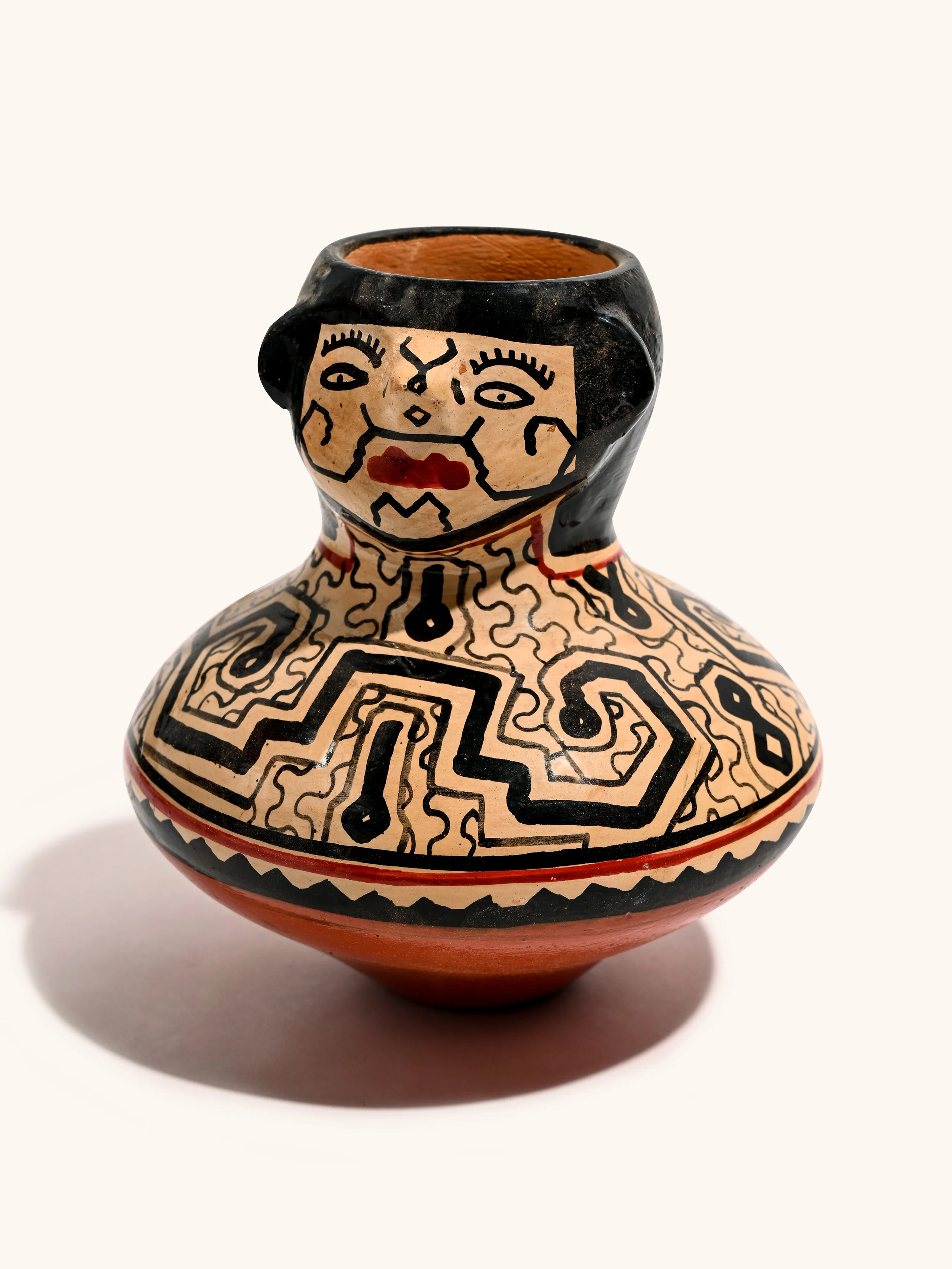 Shipibo Amazon Jungle Ceramic Effigy Vessel - Image 14