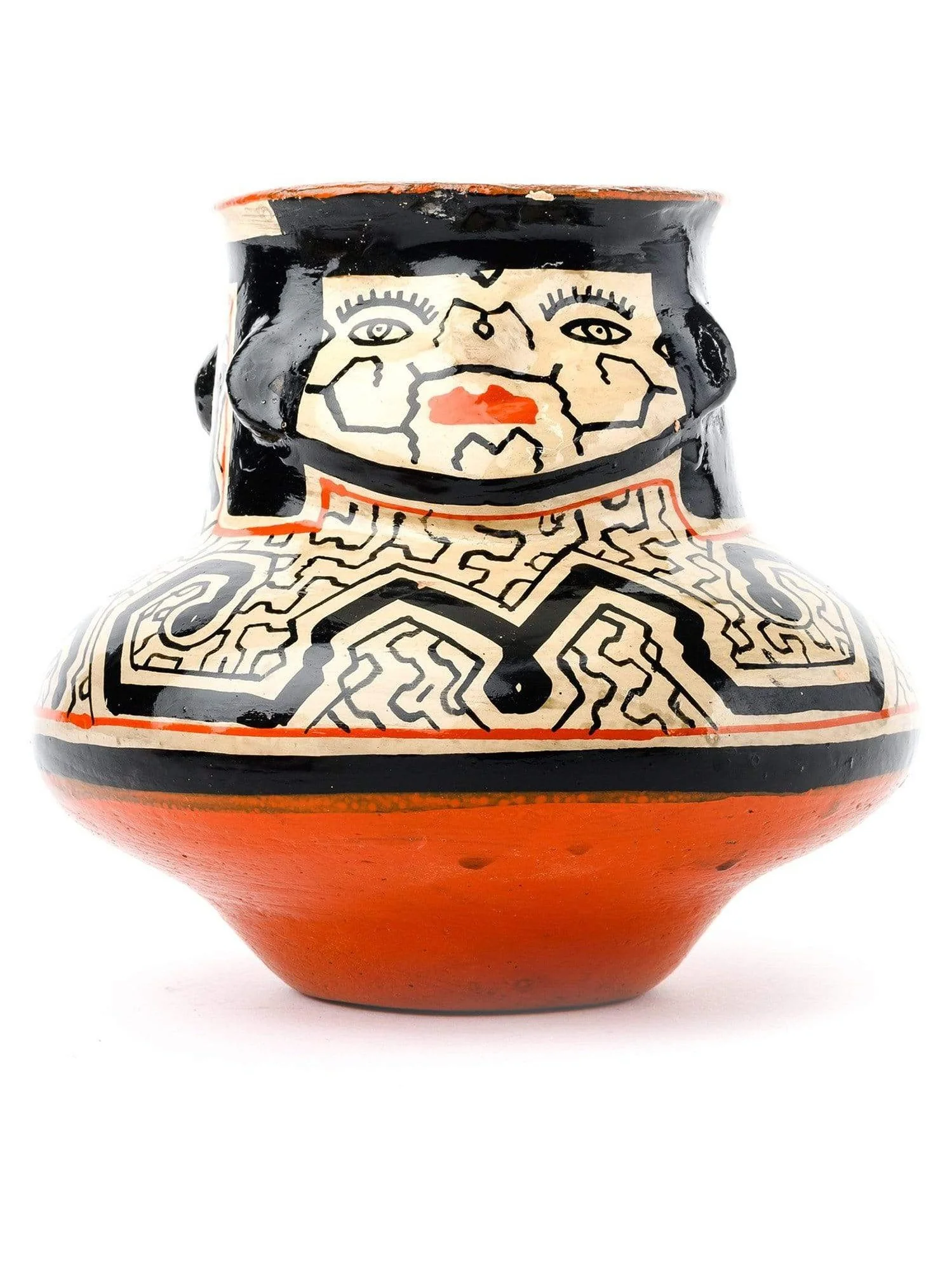 Shipibo Amazon Jungle Ceramic Effigy Vessel - Image 2