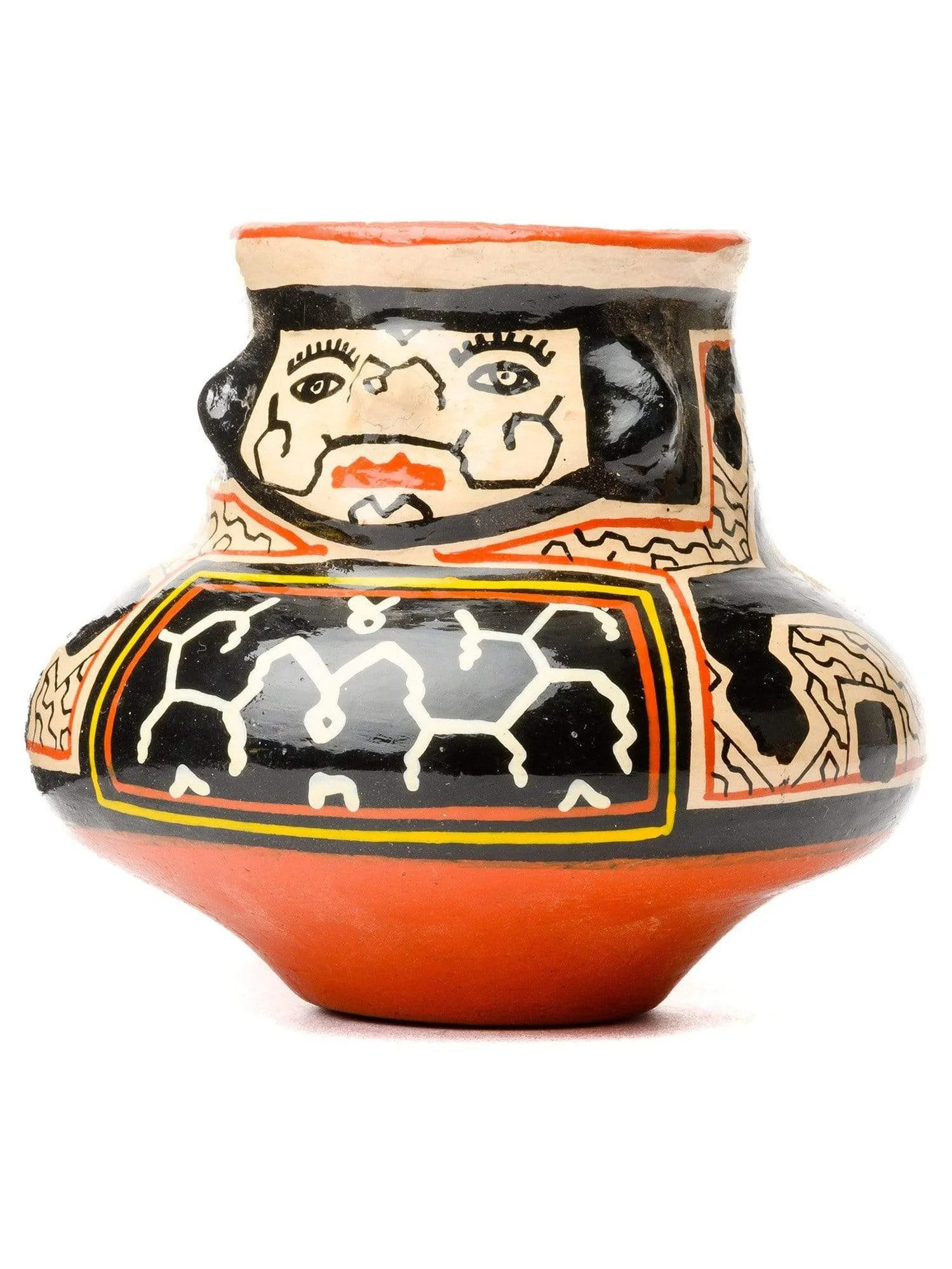 Shipibo Amazon Jungle Ceramic Effigy Vessel - Image 4