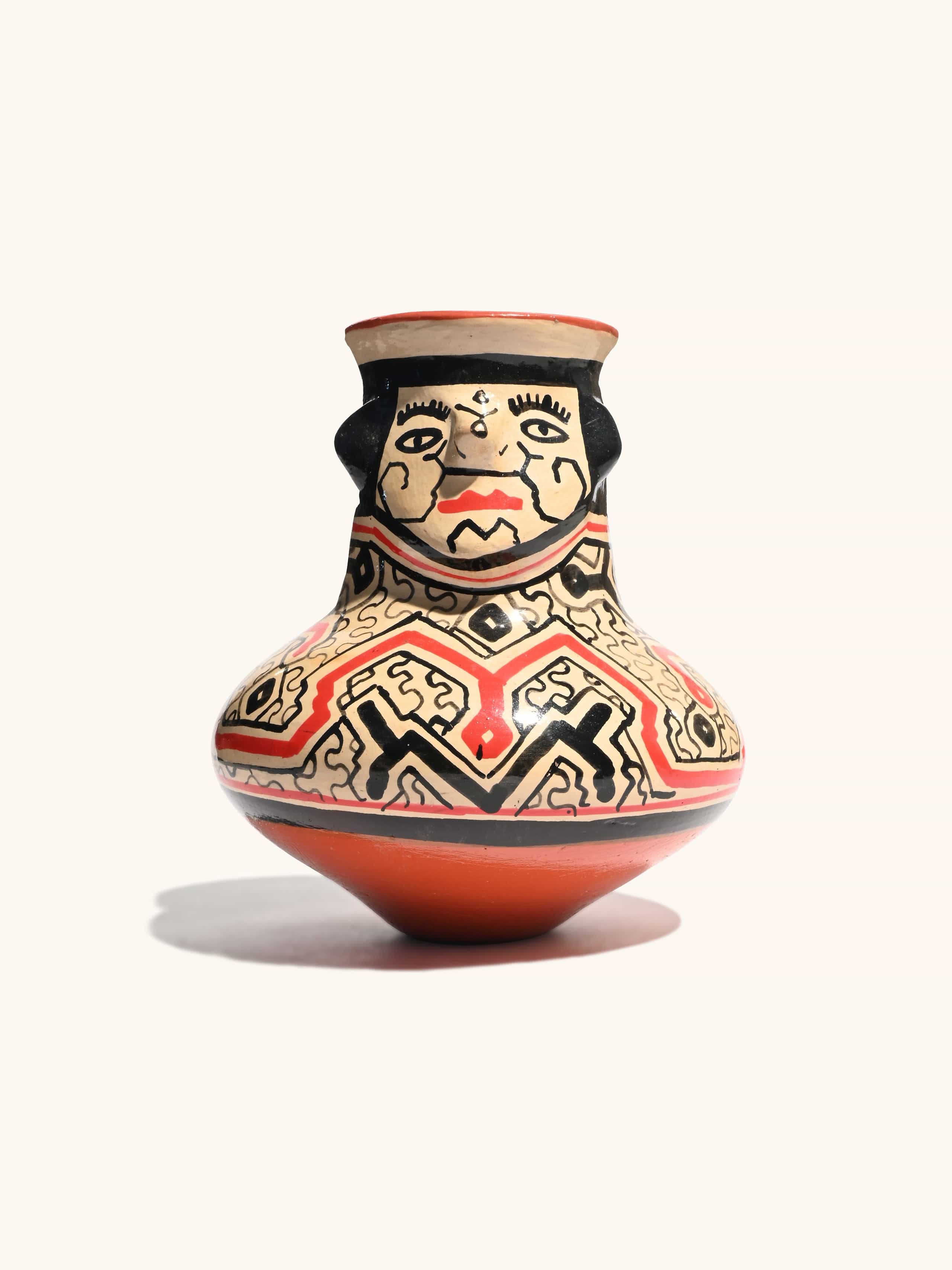 Shipibo Amazon Jungle Ceramic Effigy Vessel - Image 7