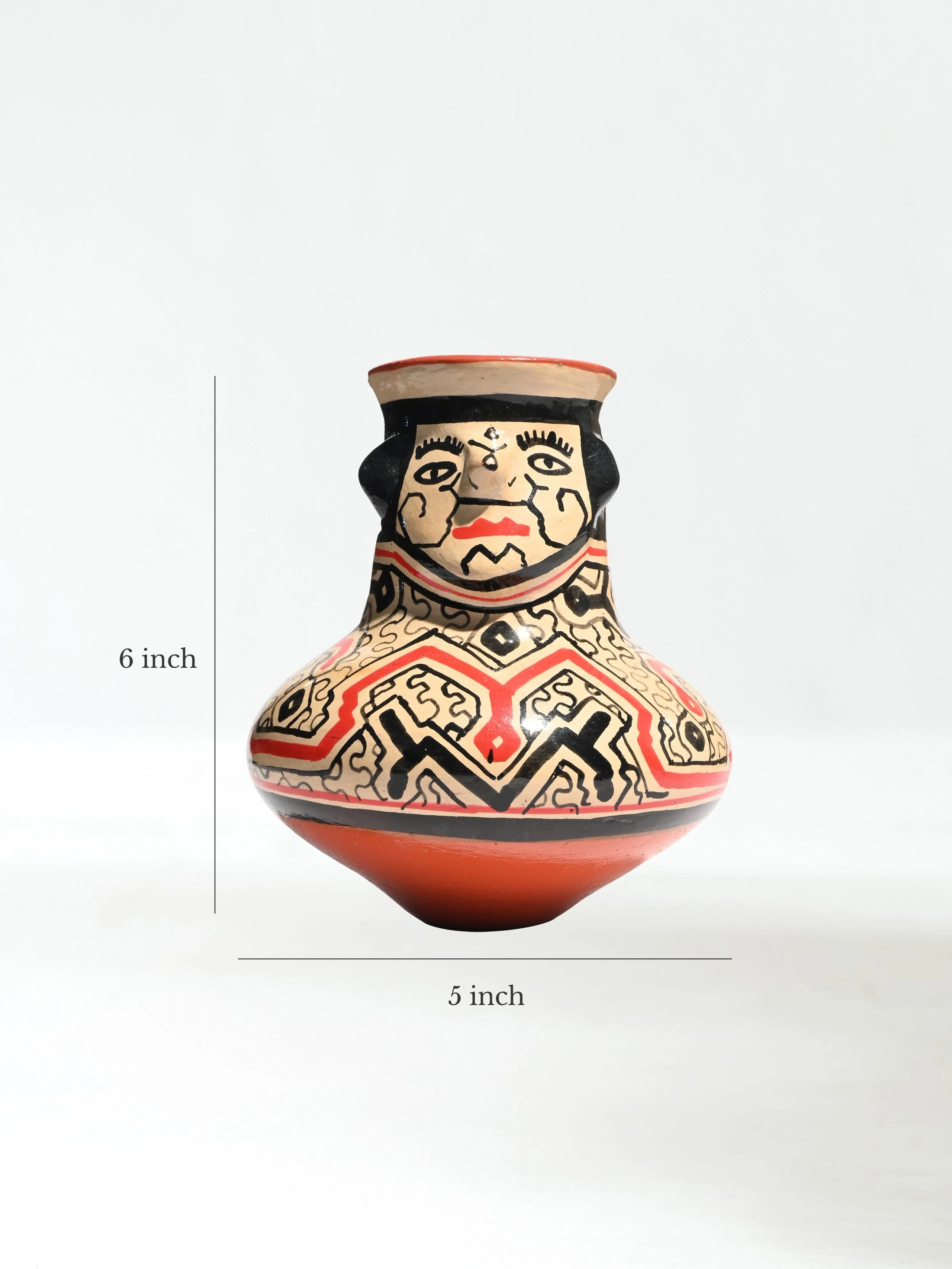 Shipibo Amazon Jungle Ceramic Effigy Vessel - Image 8