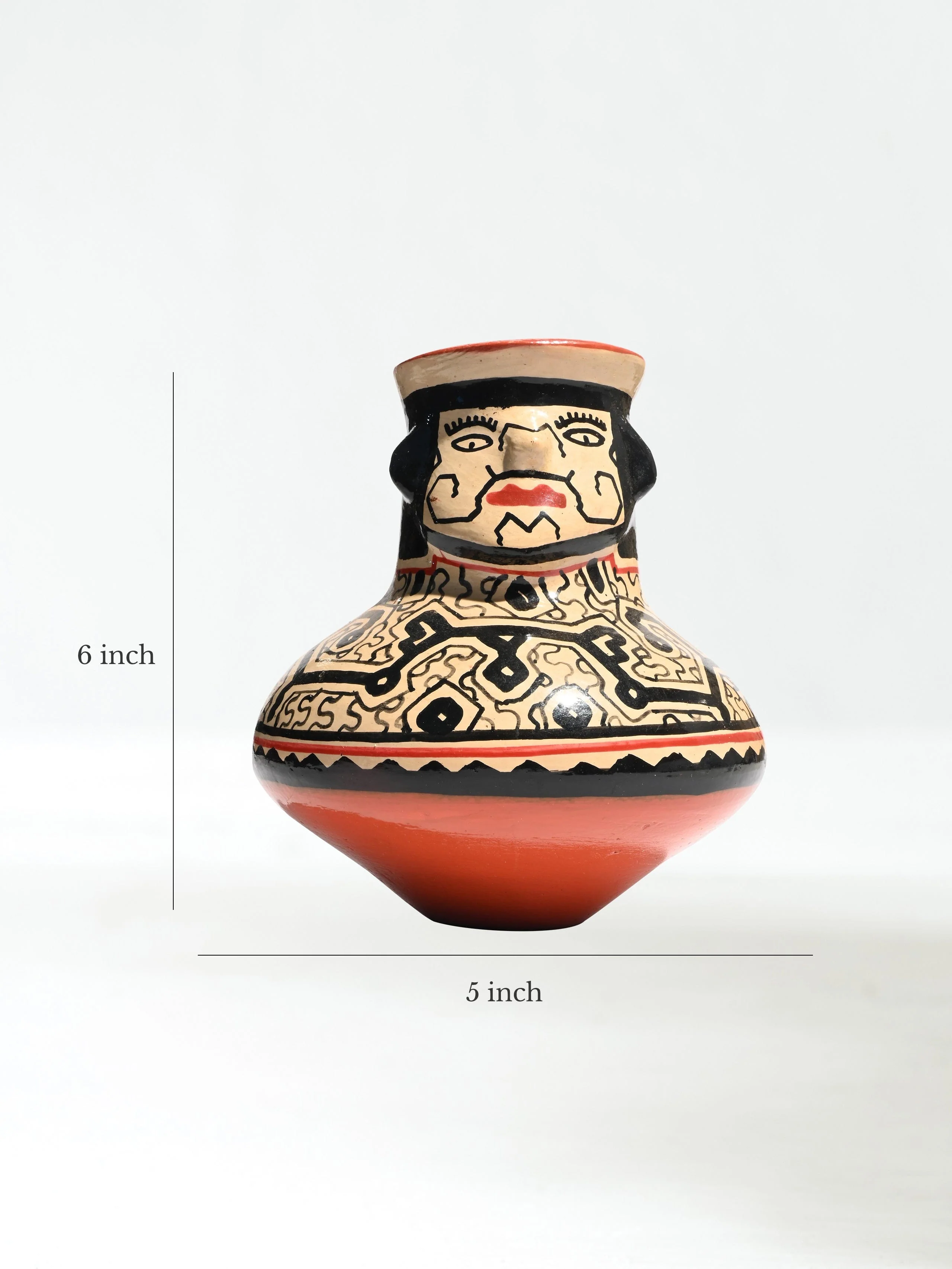 Shipibo Amazon Jungle Ceramic Effigy Vessel - Image 9