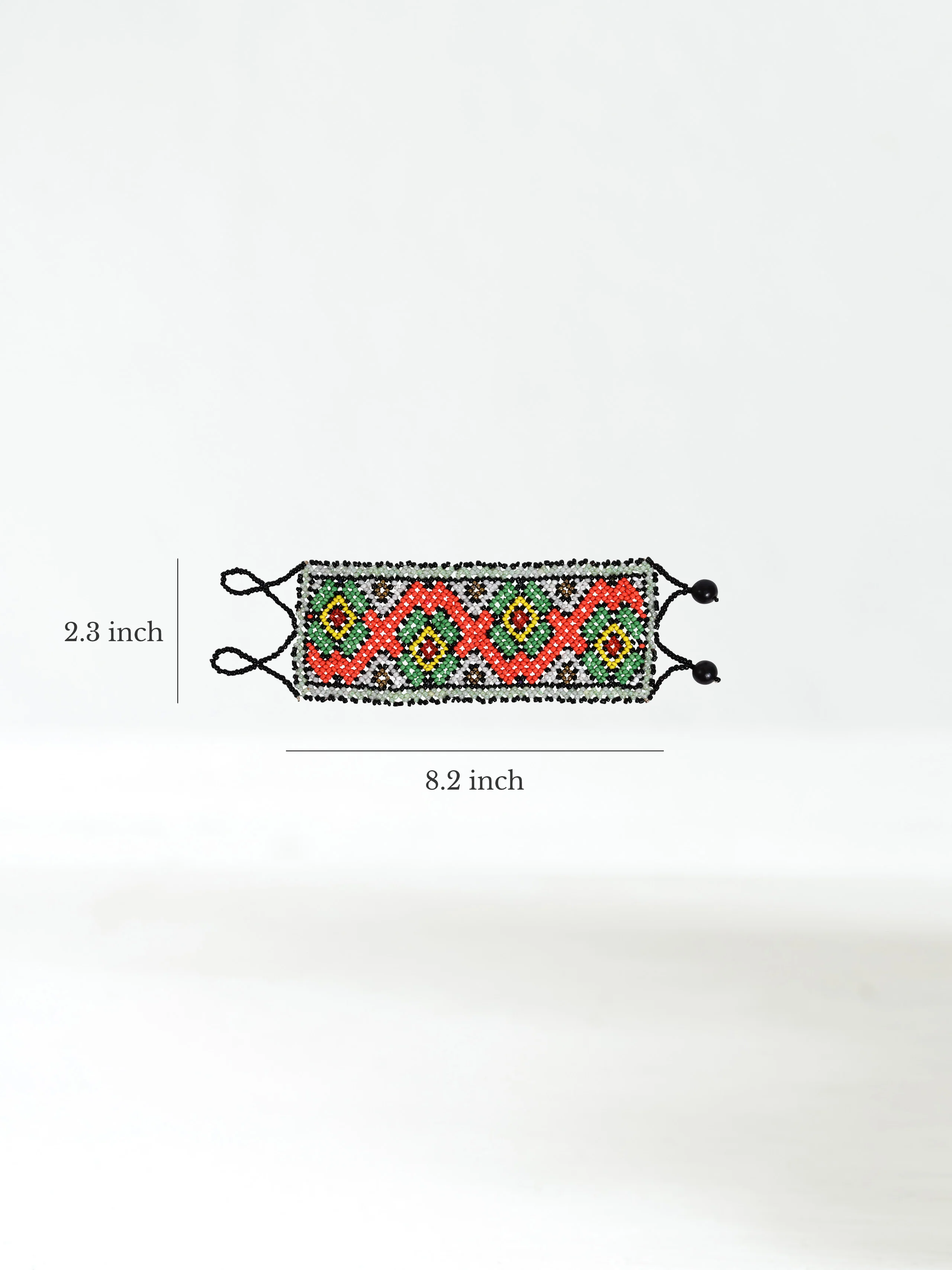 Shipibo Amazon Jungle Rainforest Woven Beaded Bracelet - Image 3
