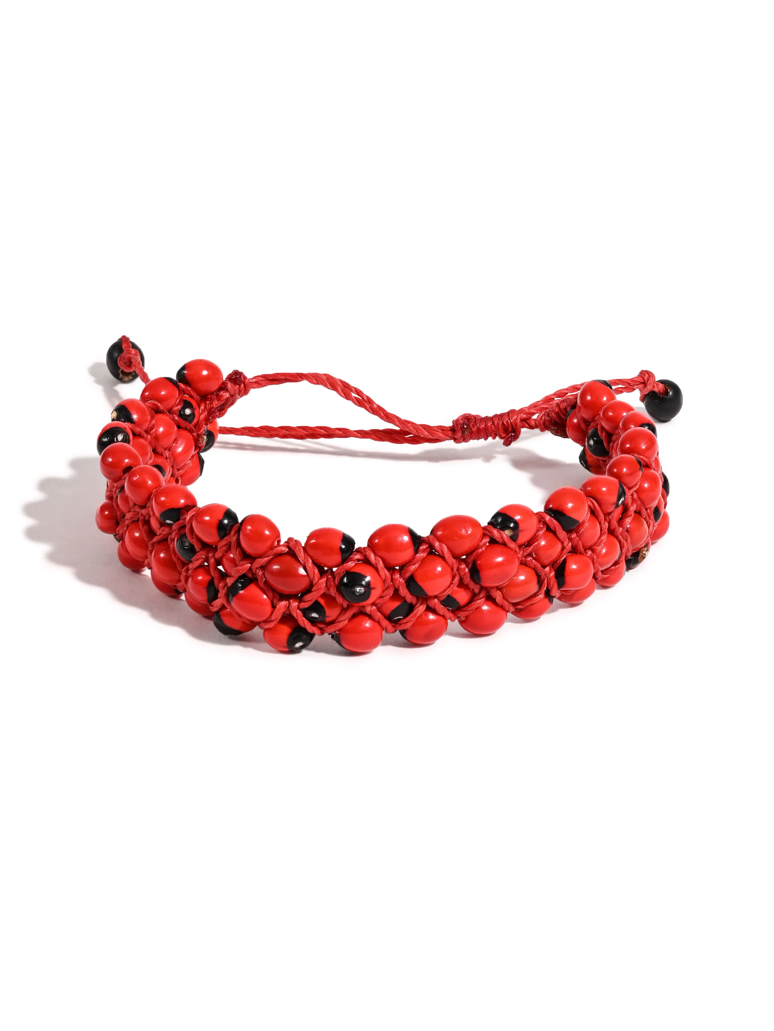 Shipibo Amazon Rainforest Seed Bracelet - Adjustable - Image 2