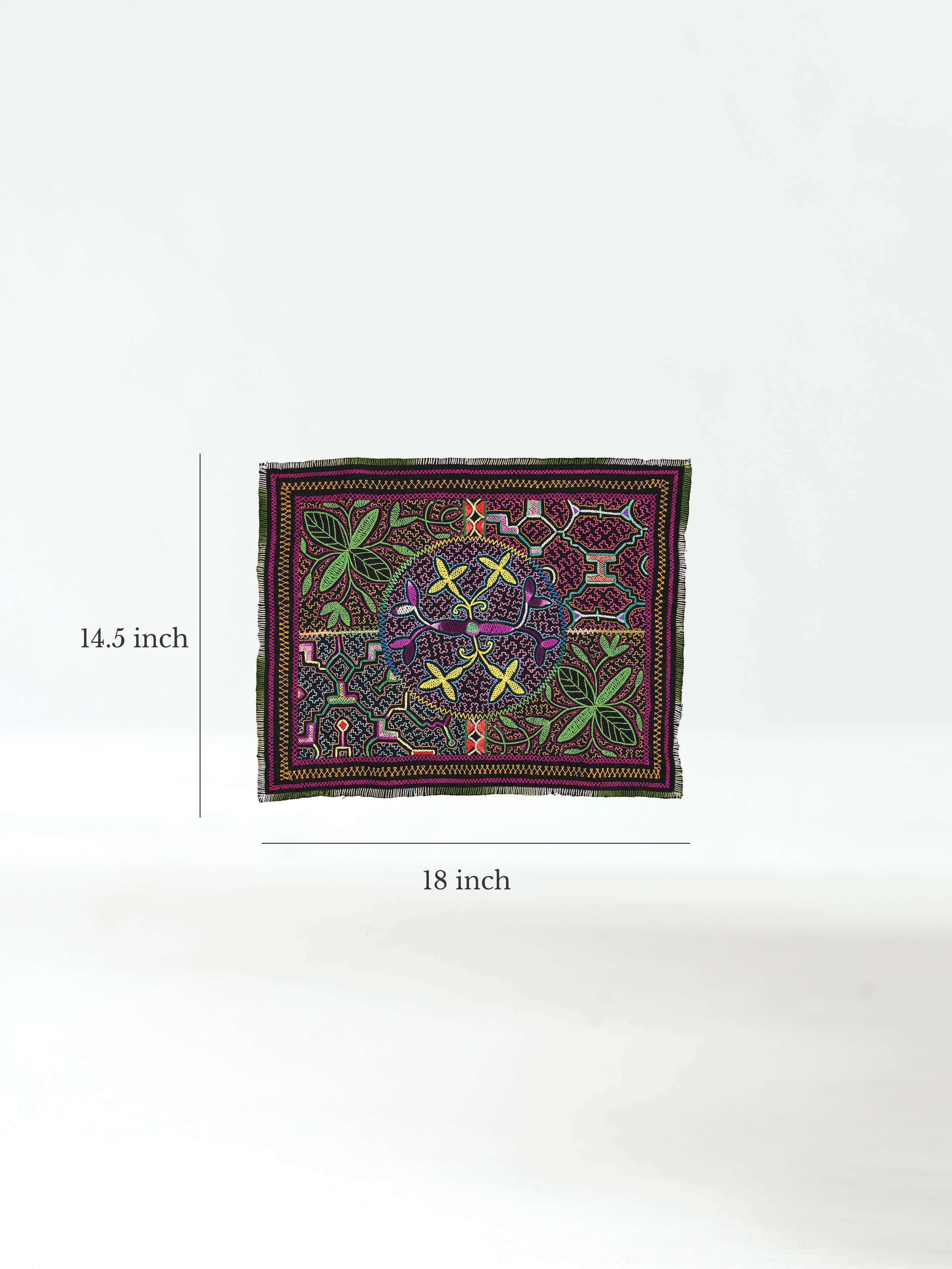 Shipibo Embroidery Cloth - Medium - Image 4
