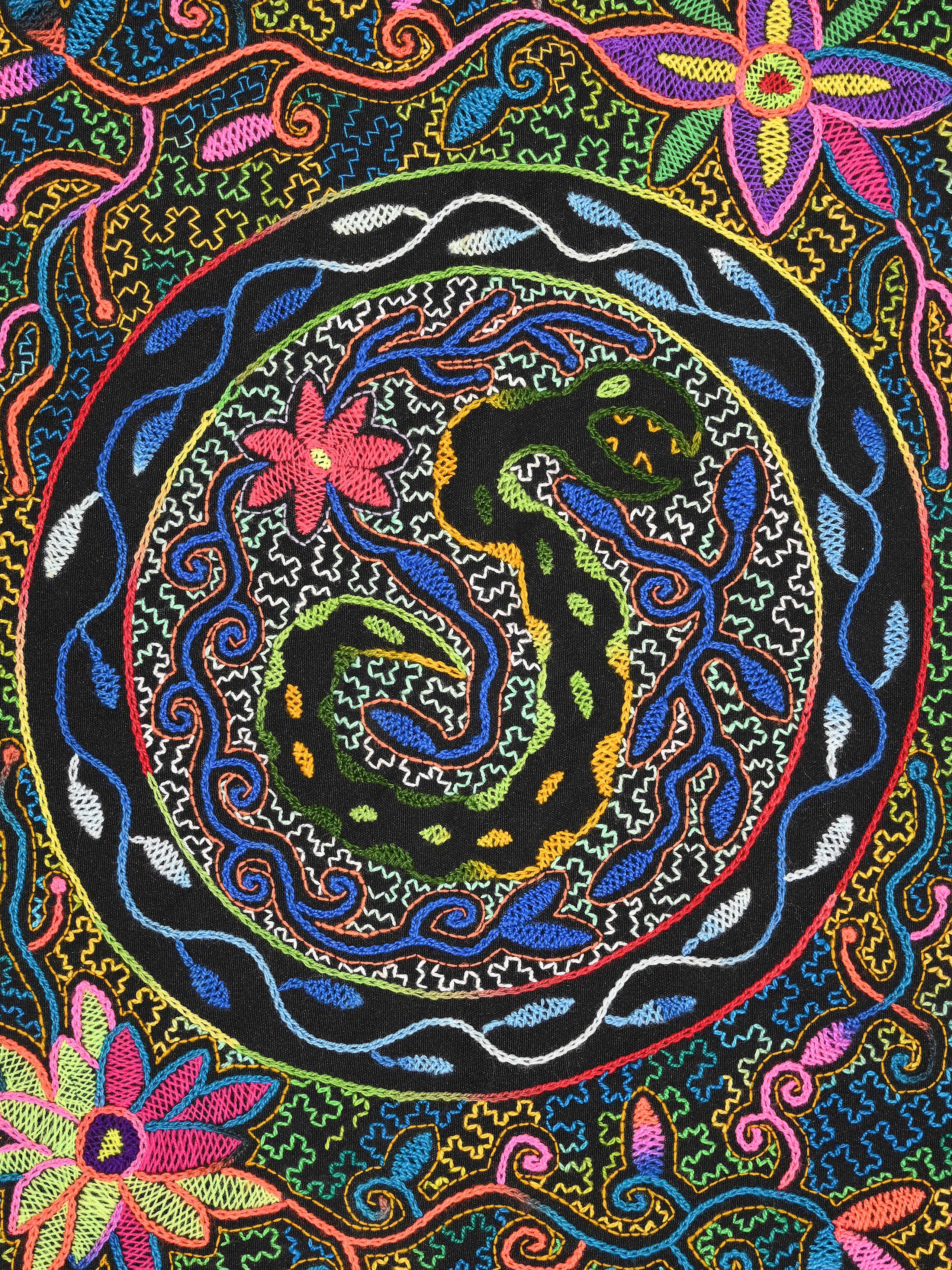 Shipibo Embroidery Cloth - Medium - Image 3