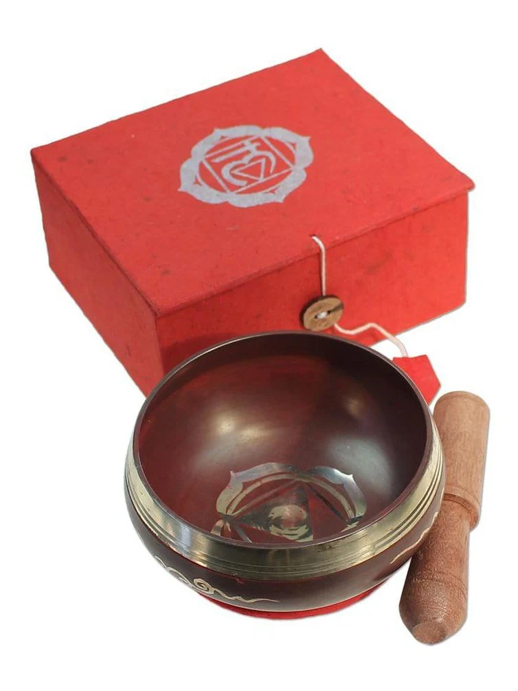 Singing Bowl Muladhara Root Chakra Gift Box - 3 inch - Image 2