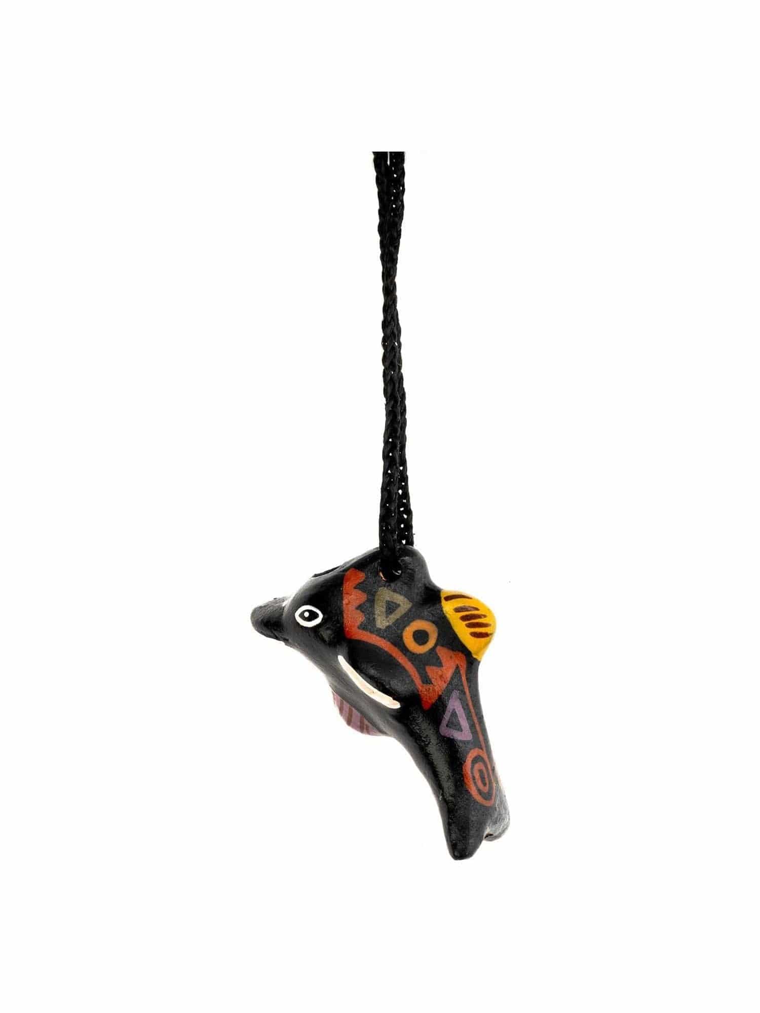 Singing Dolphin Clay Whistle on Cord - Image 8