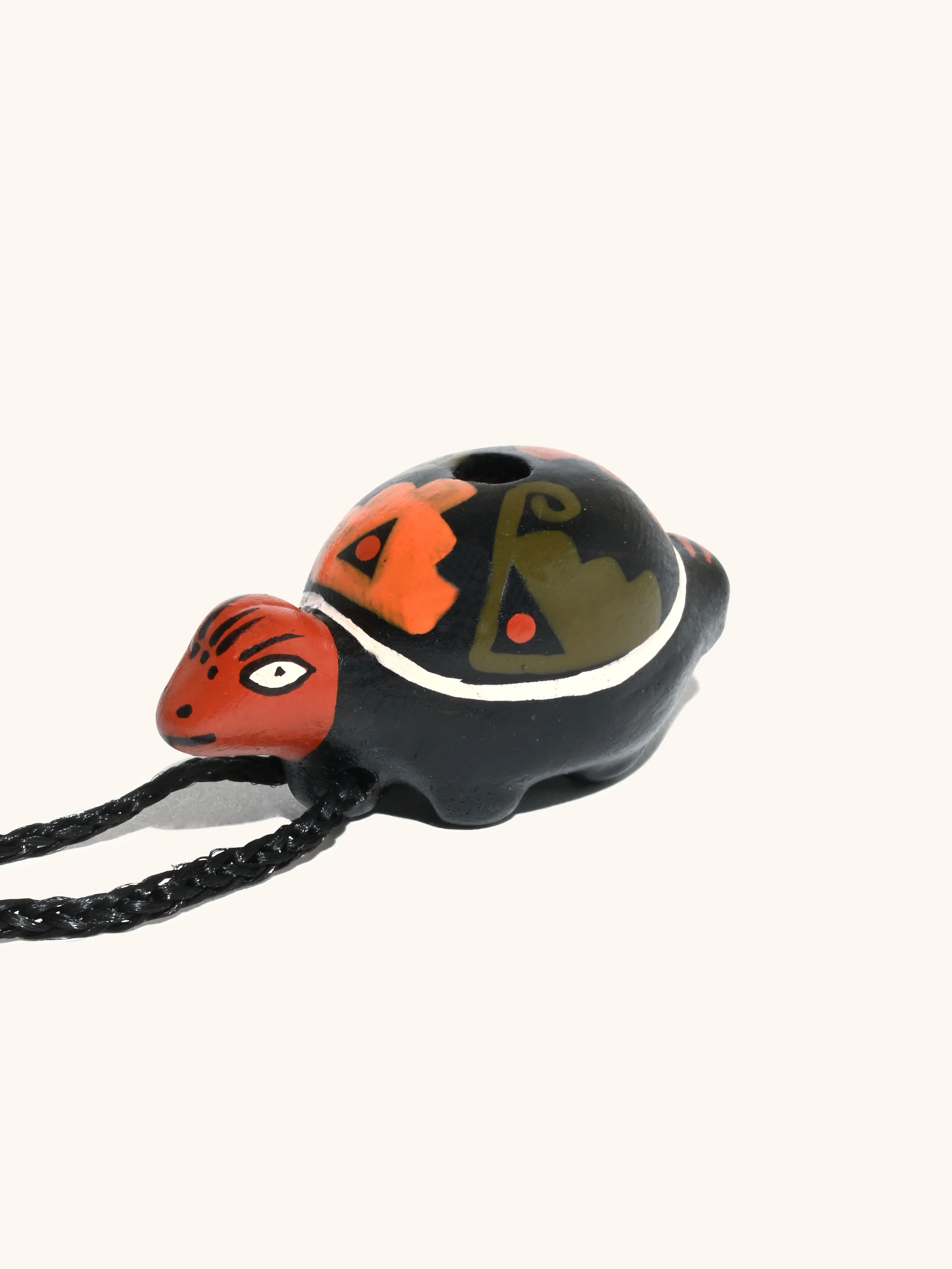 Singing Turtle Clay Whistle on Cord - Image 2