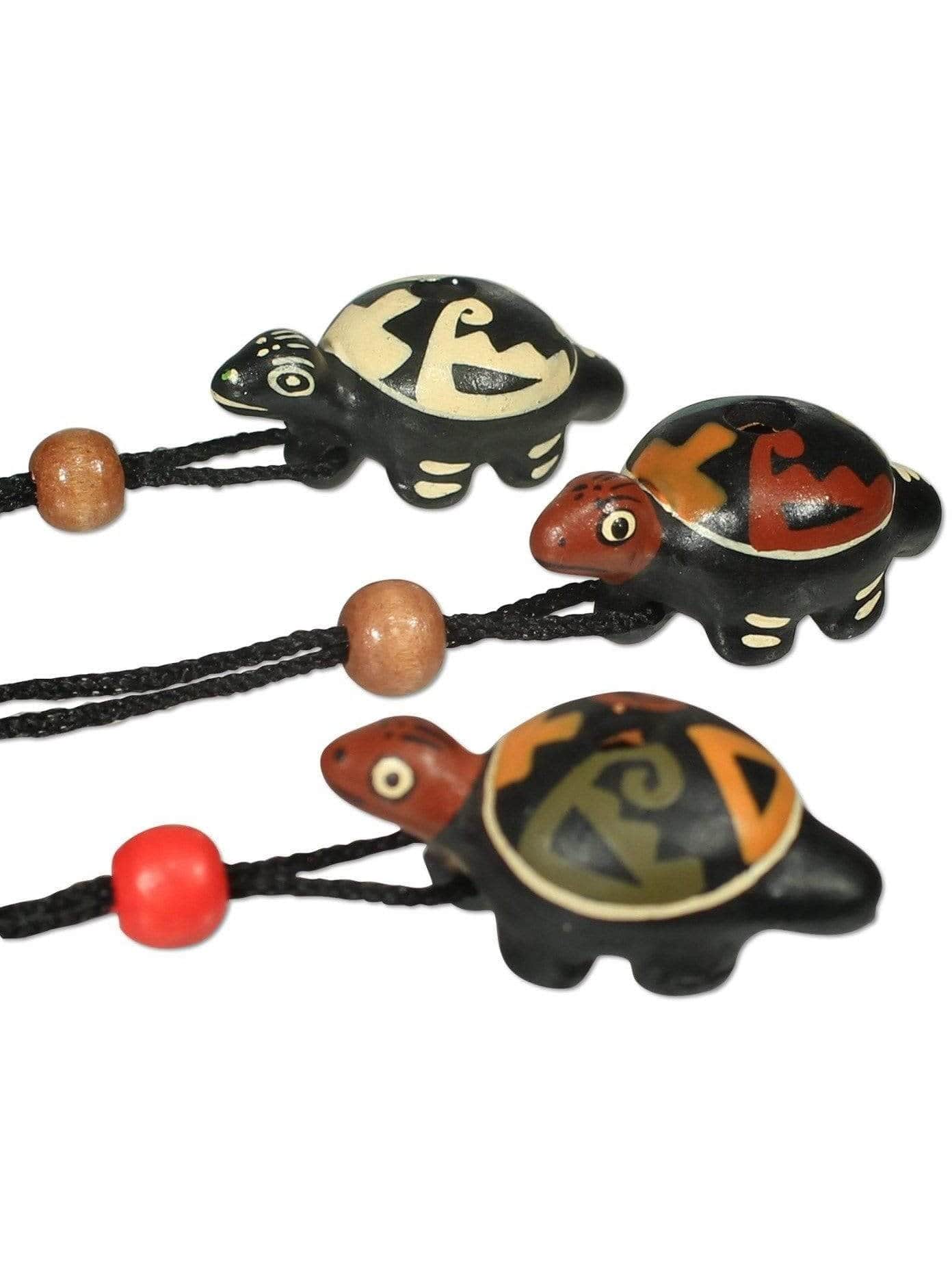 Singing Turtle Clay Whistle on Cord - Image 5