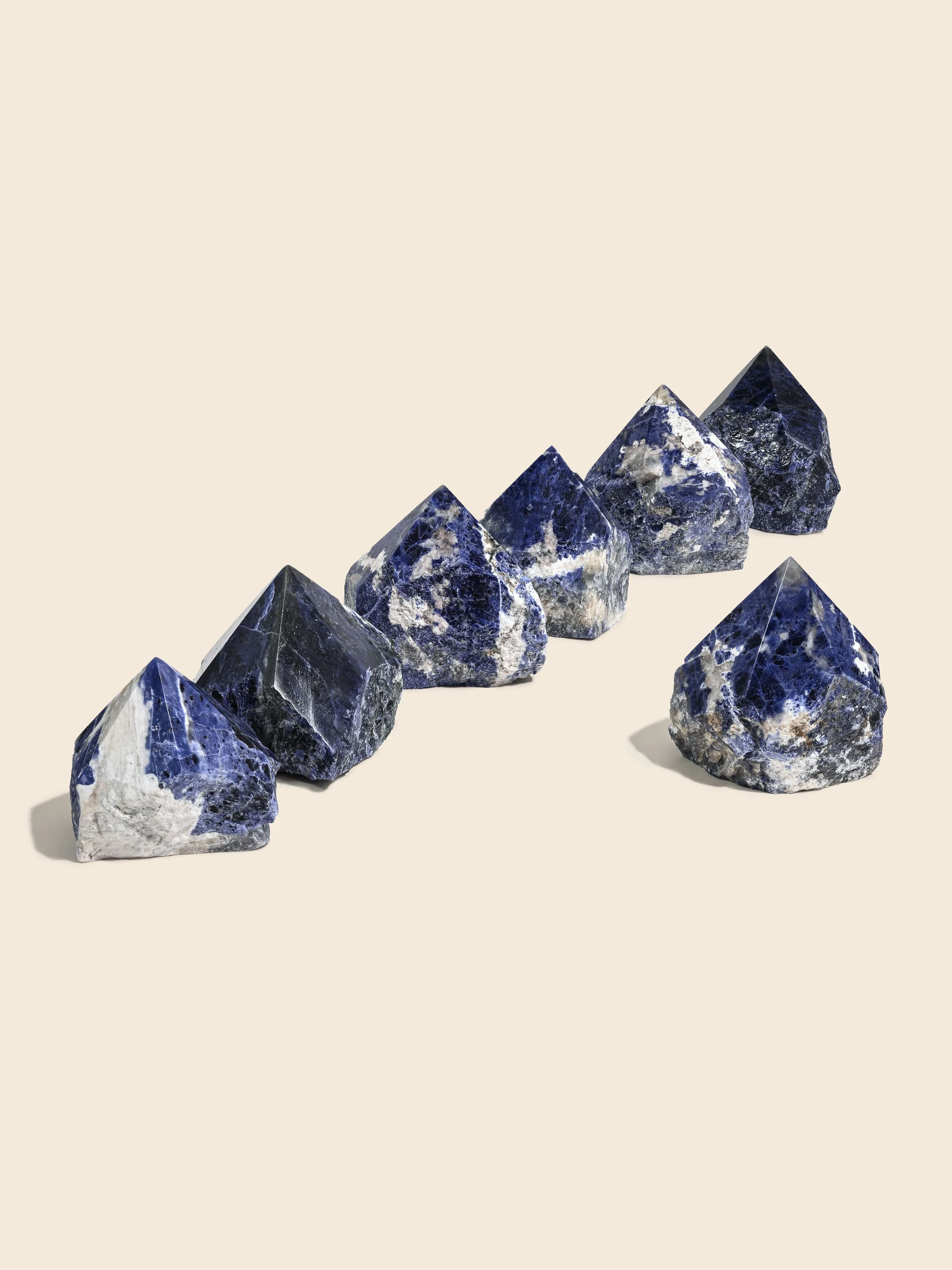 Sodalite Semi-Polished Points