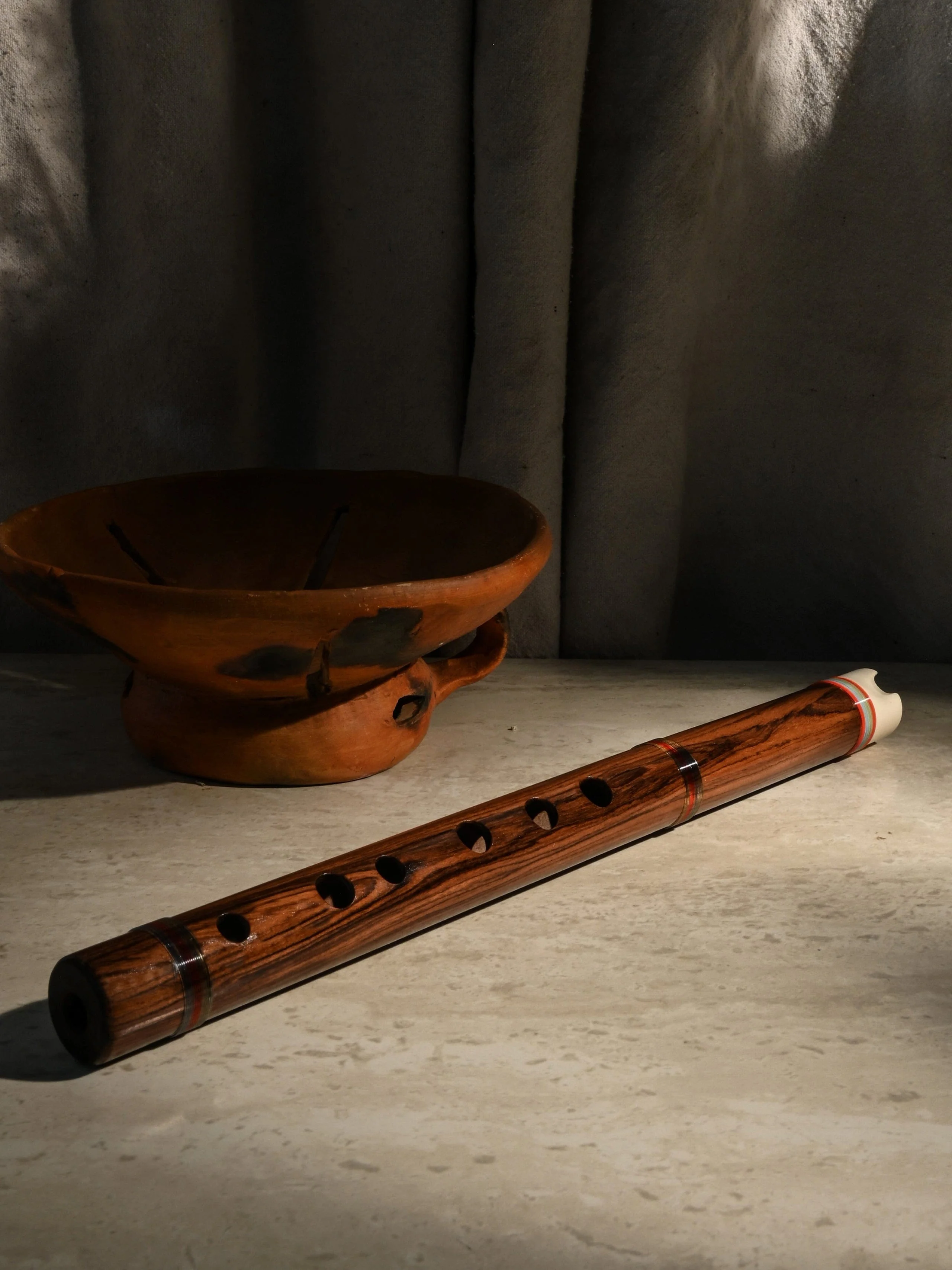 Song of the Andes Peruvian Quena Flute Wood w/Case - Image 2