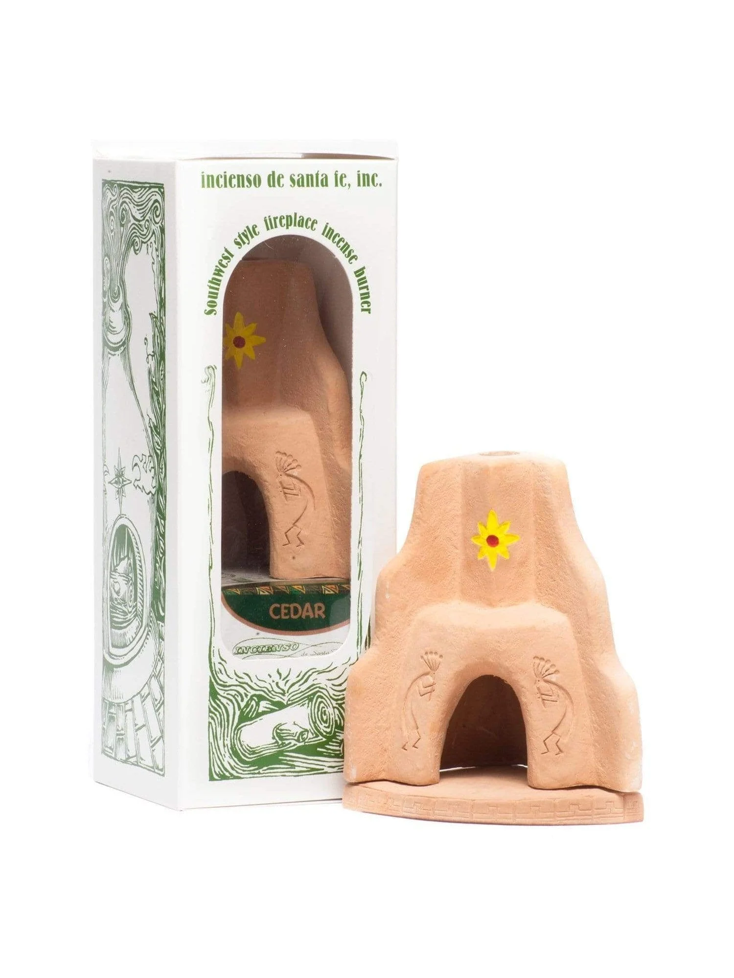 Southwest Fireplace Incense Burner w/Incense Cones