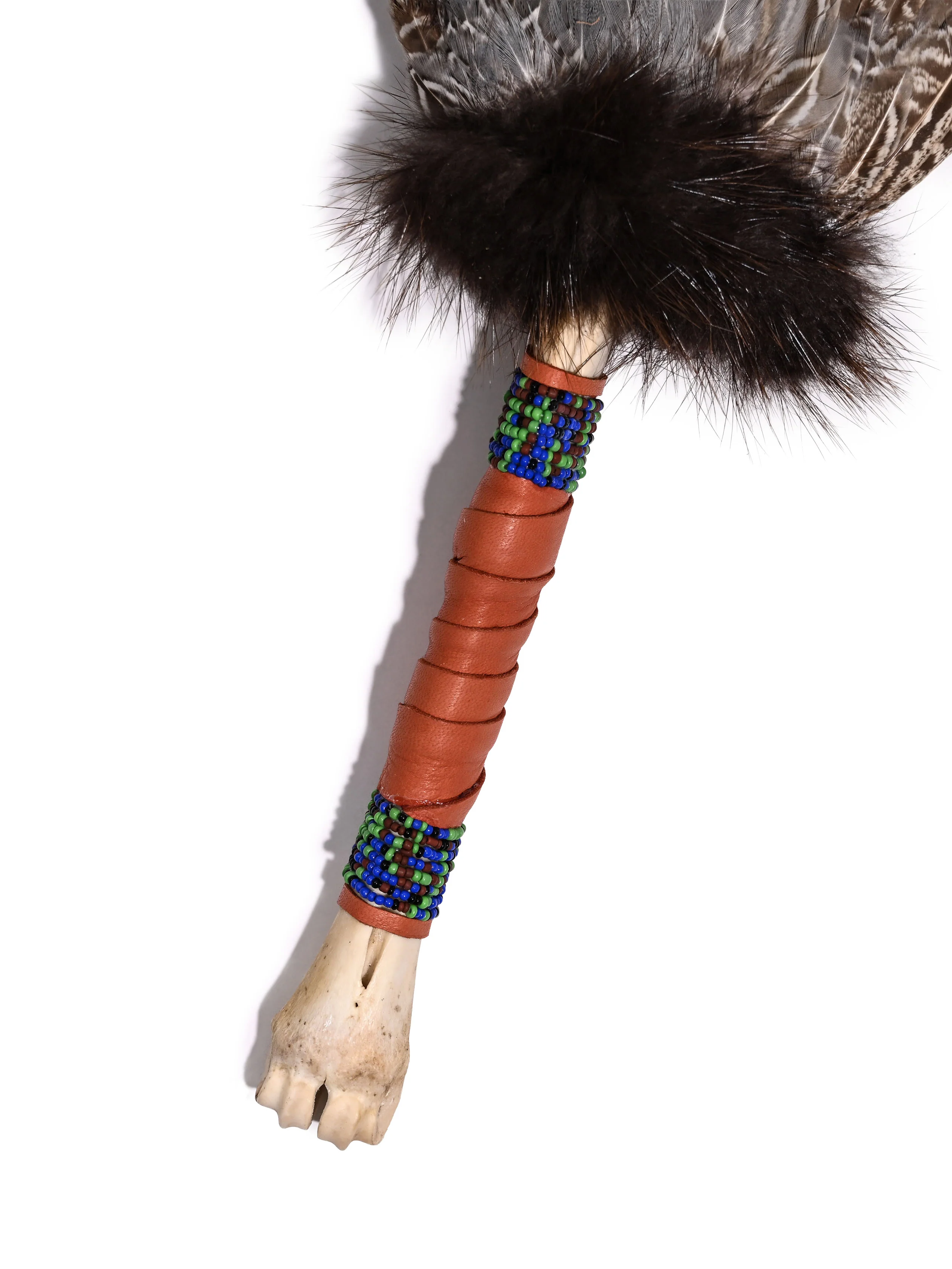 Spirit Prayer Fan with Bone Handle - Image 5