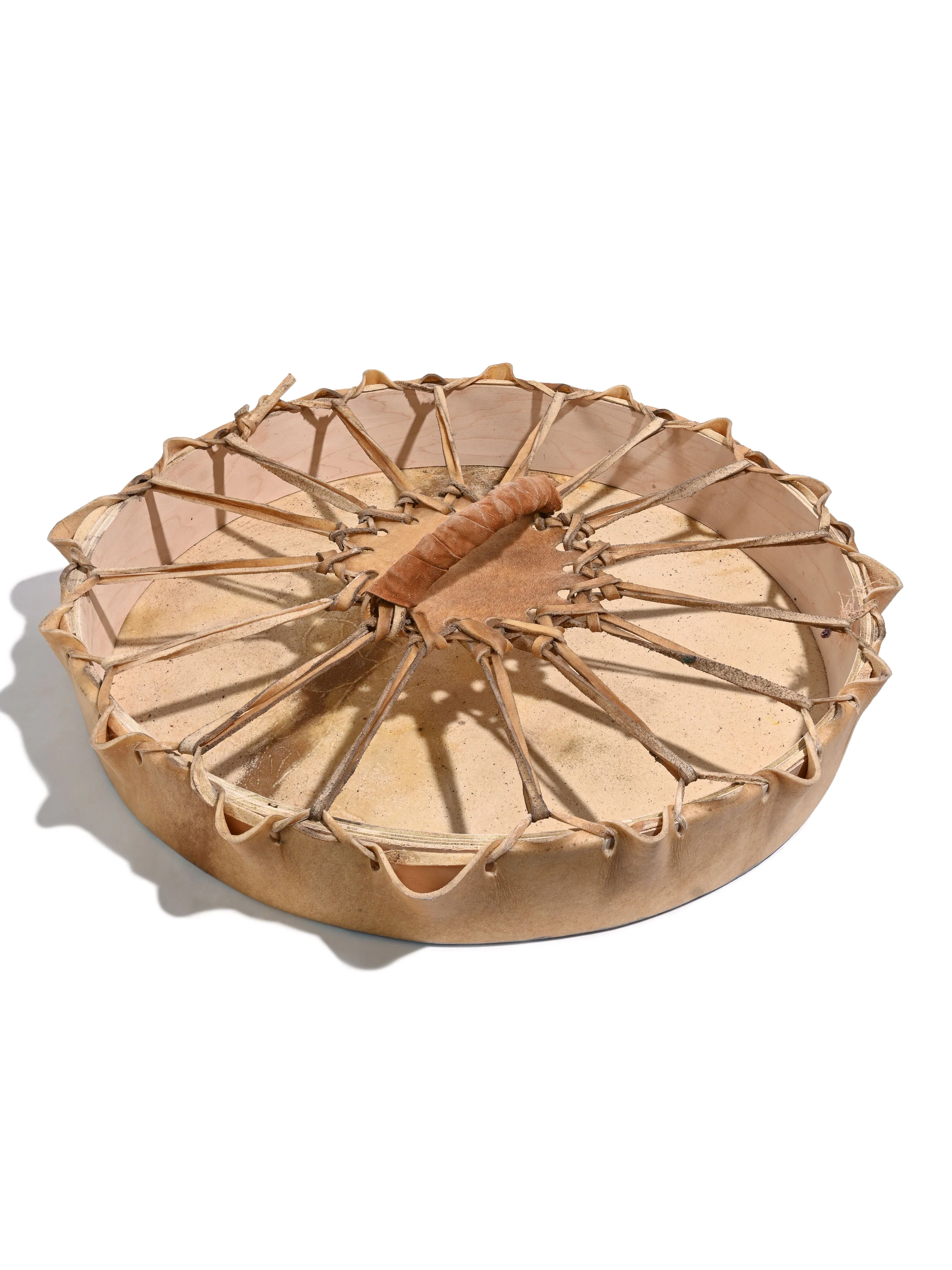 Spirit Wolves - Buffalo Hide Drum - Image 3