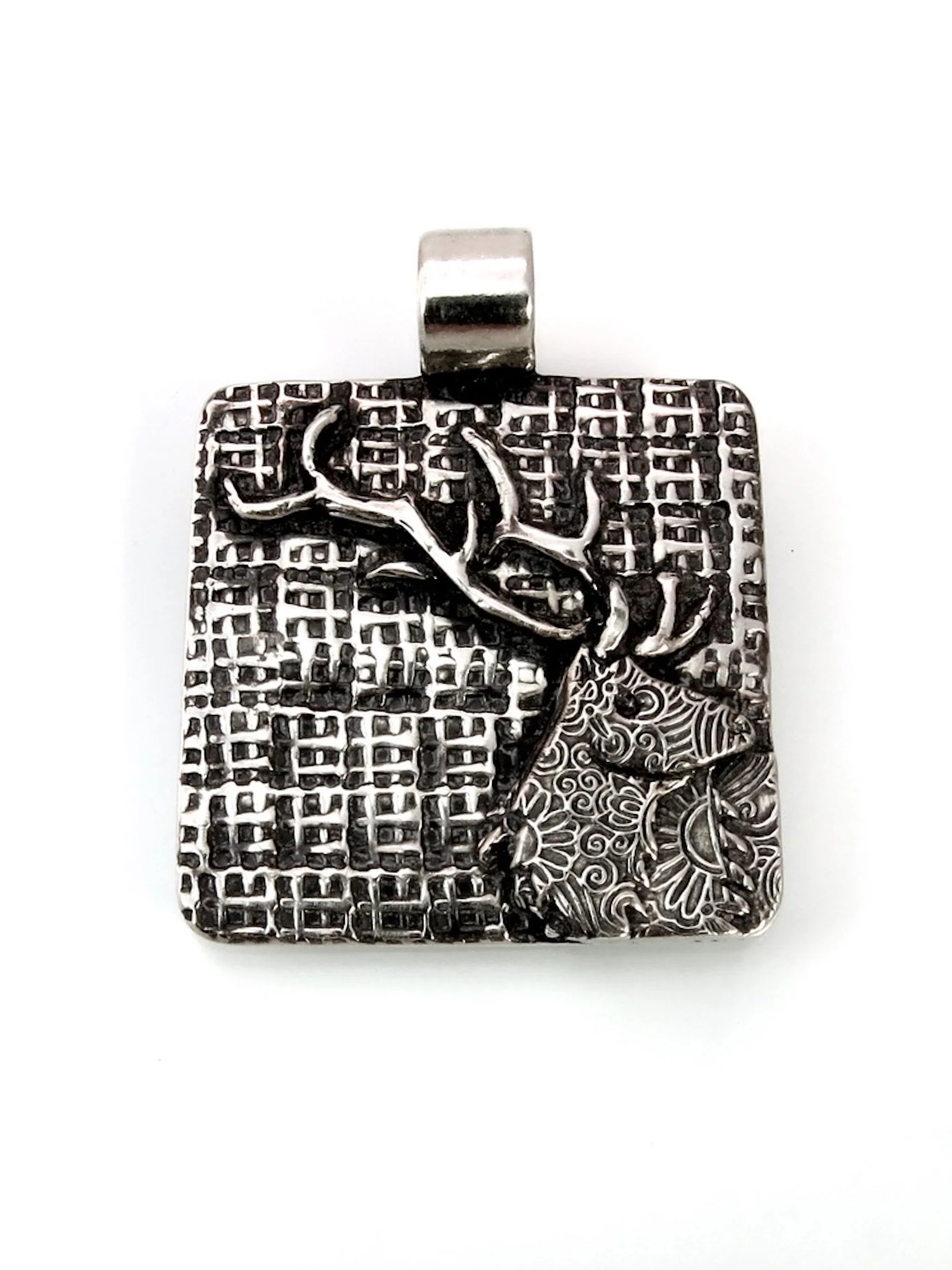 Sterling Silver Elk Totem Pendant - Image 2