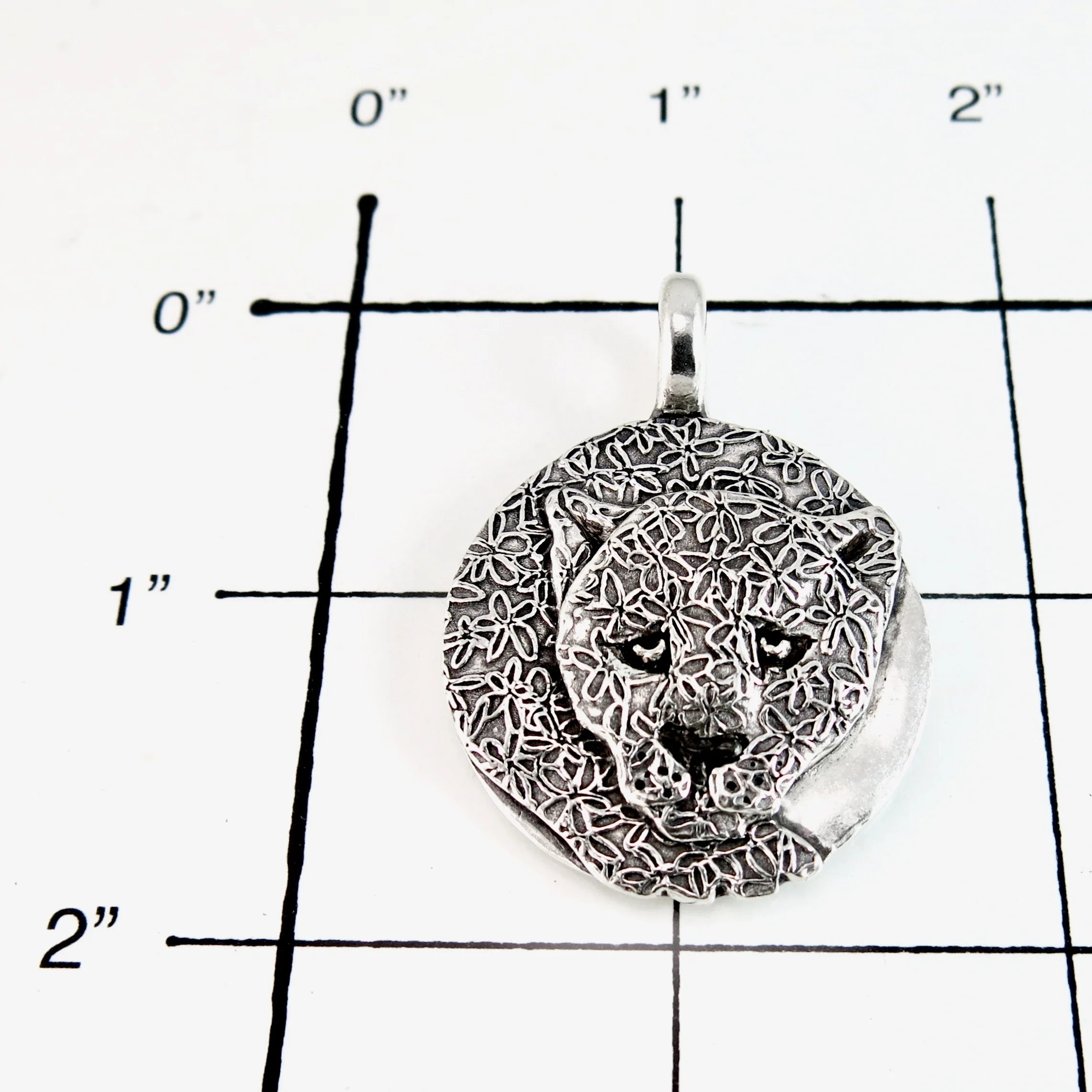 Fine Silver Jaguar Totem Pendant - Image 4