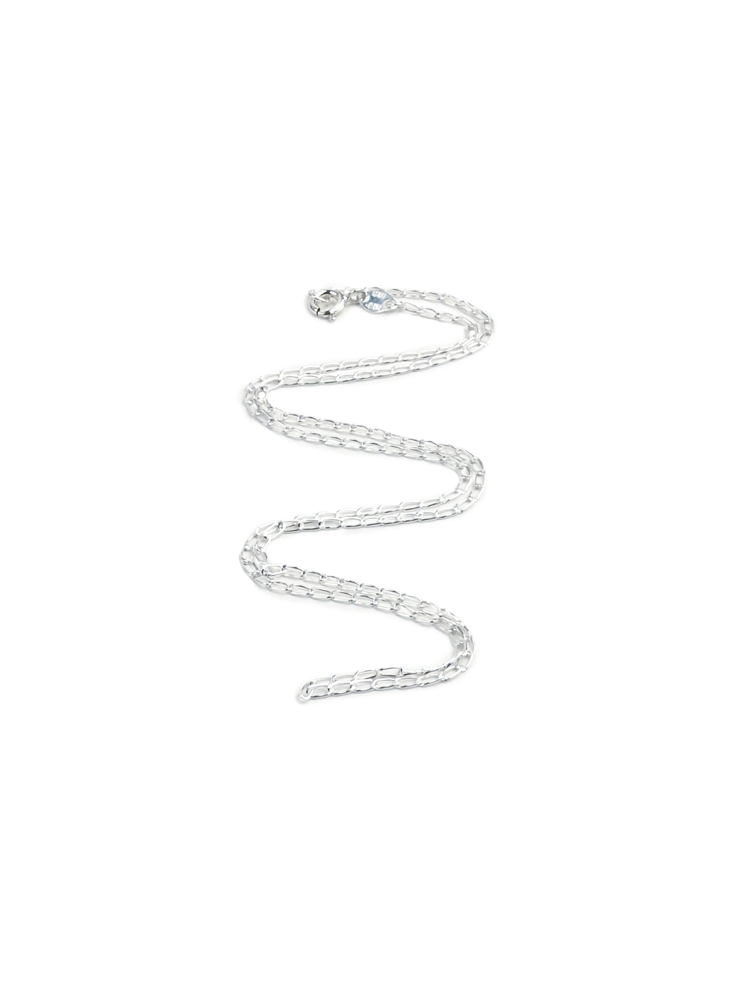 Rolo Link Chain Necklace - Sterling Silver - Image 2