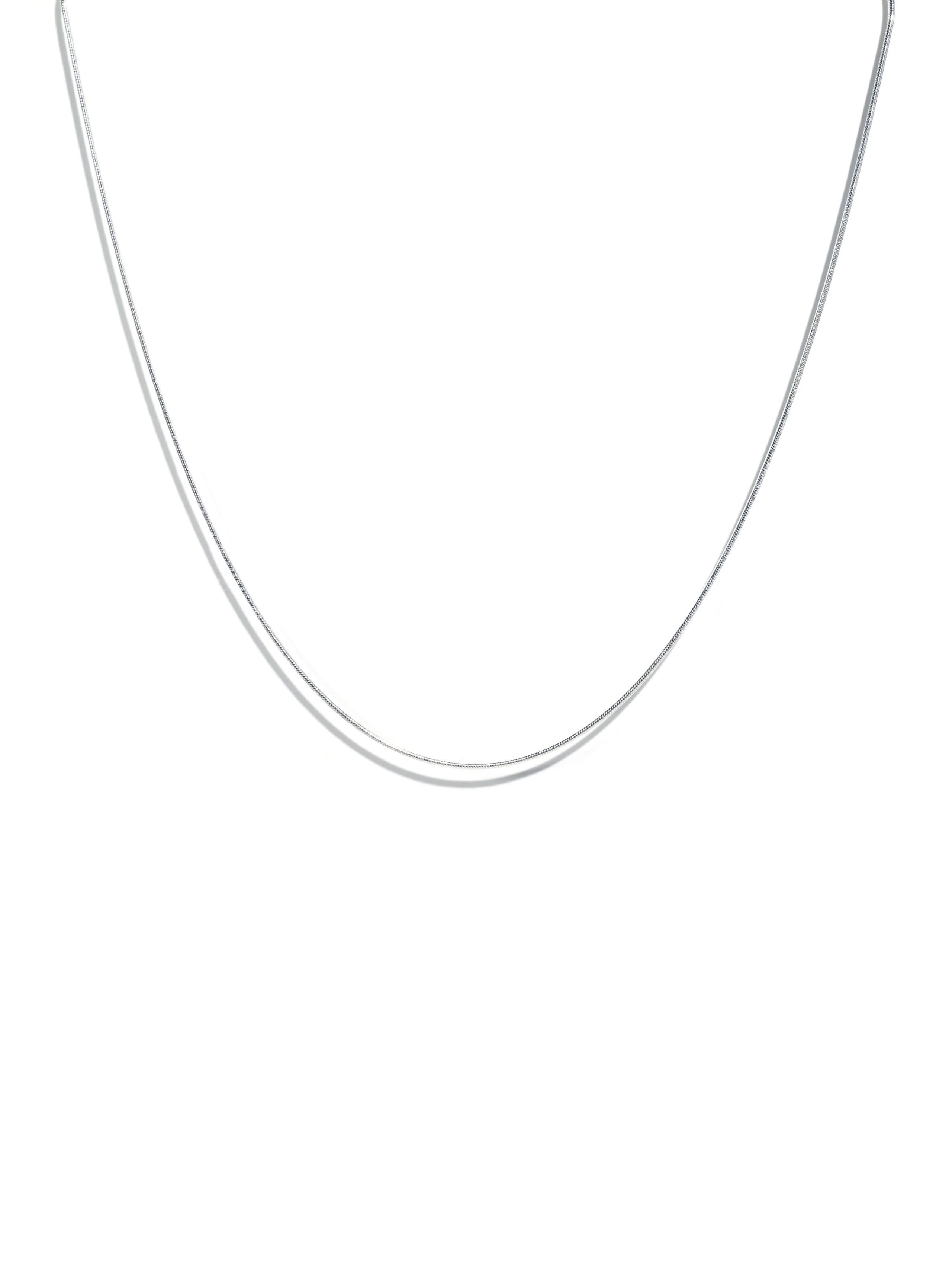 Round Chain Necklace - Sterling Silver - Image 3