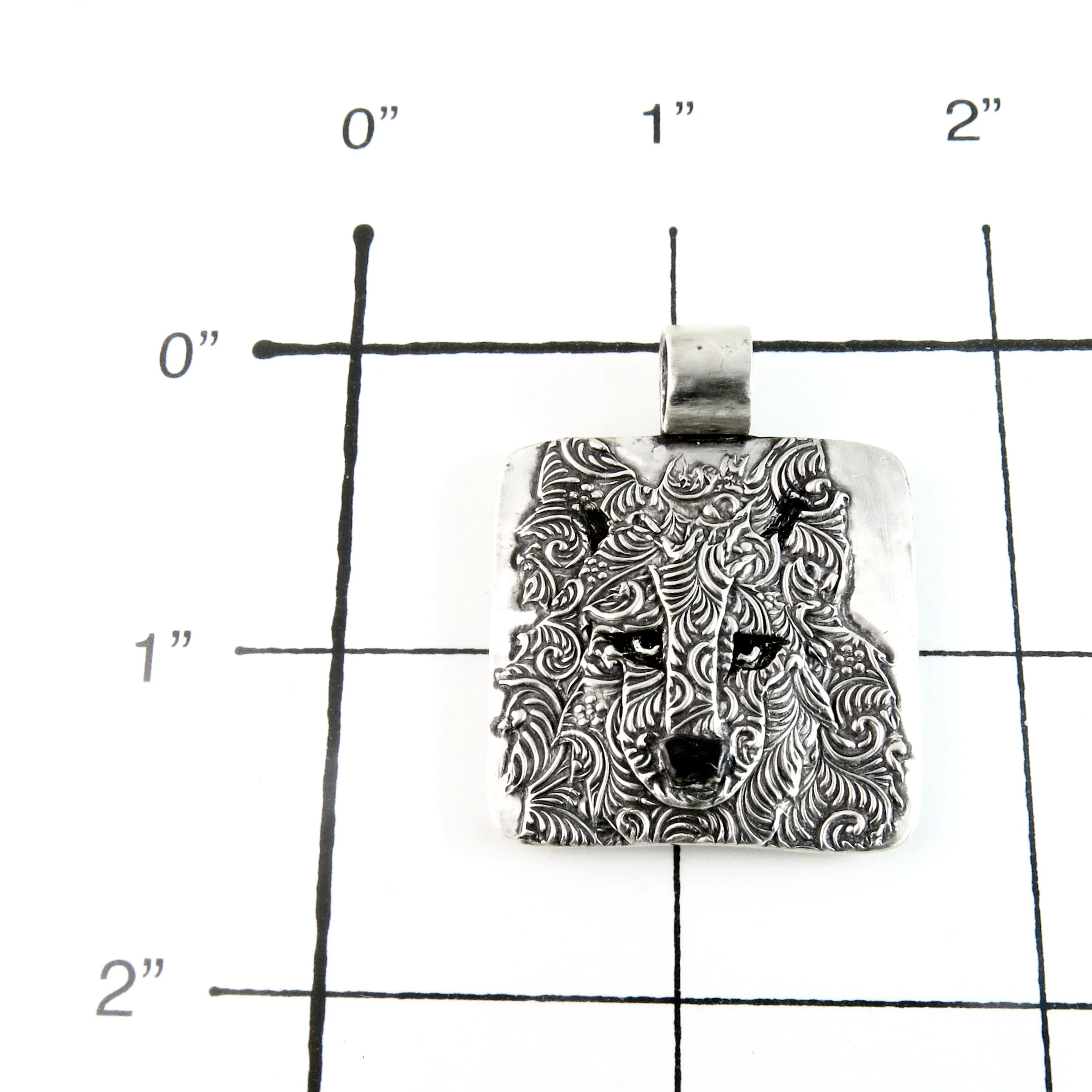 Fine Silver Wolf Totem Pendant - Image 4