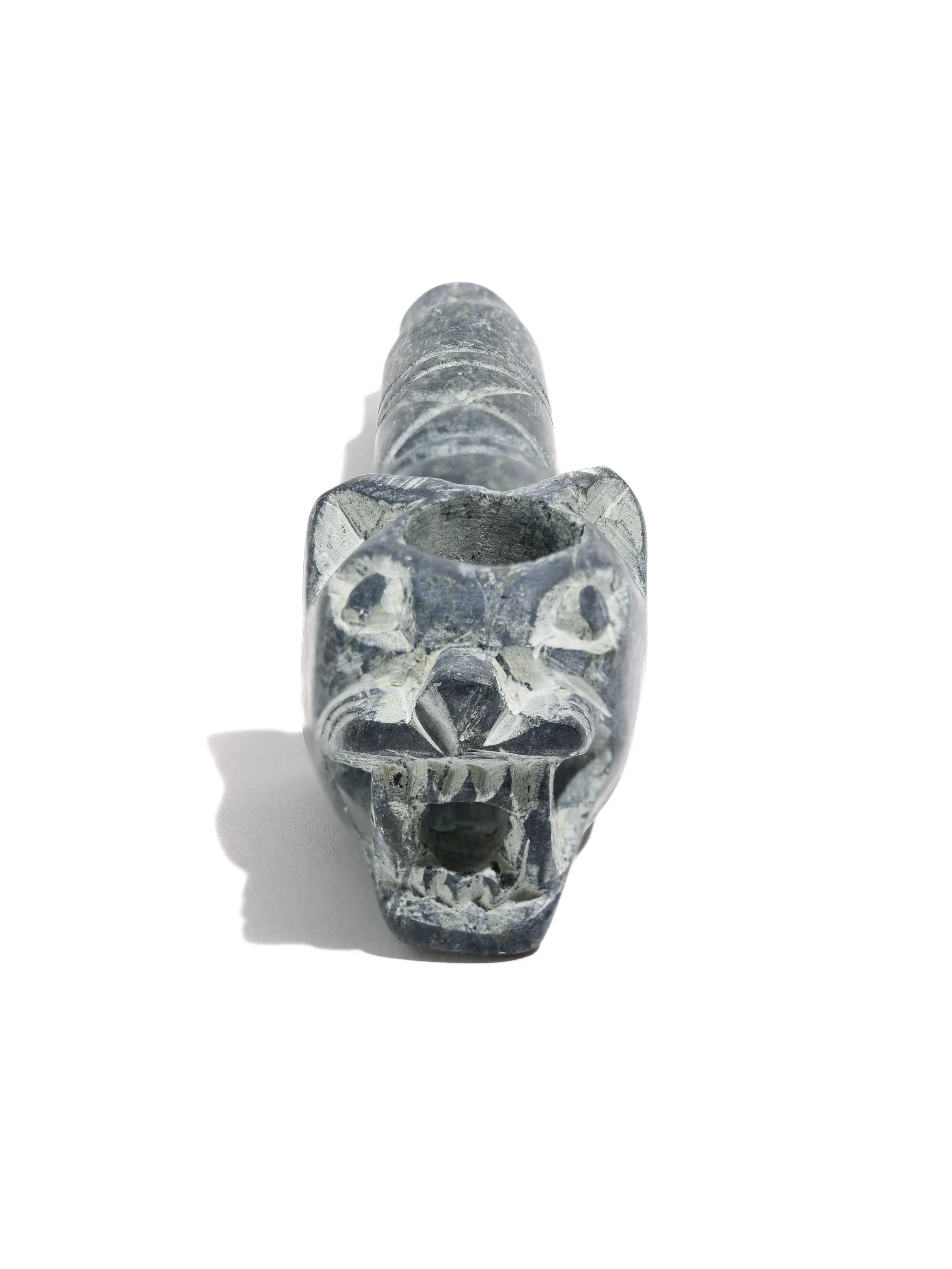 Jaguar Stone Carved Pipe - Image 2