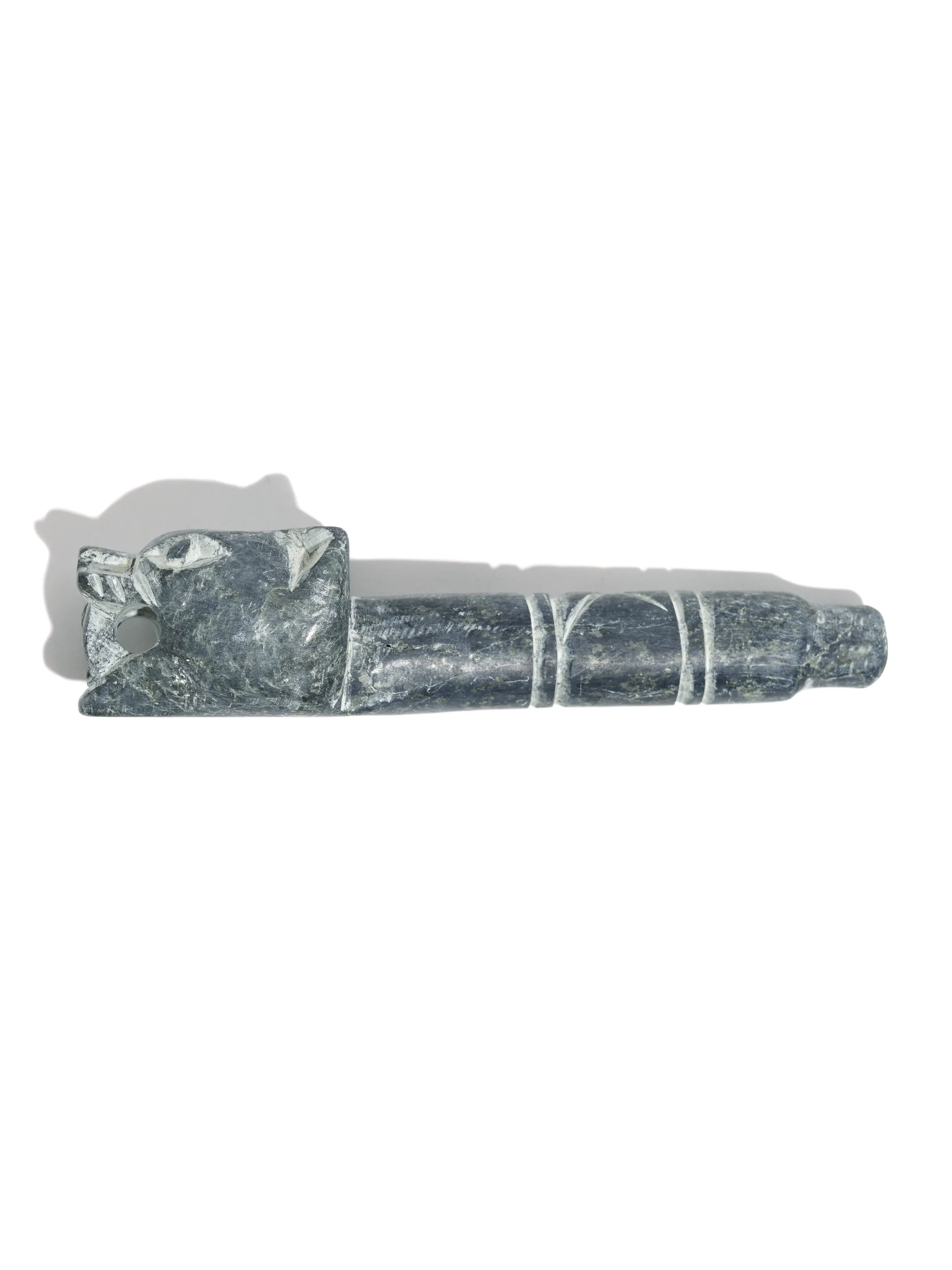 Jaguar Stone Carved Pipe - Image 4