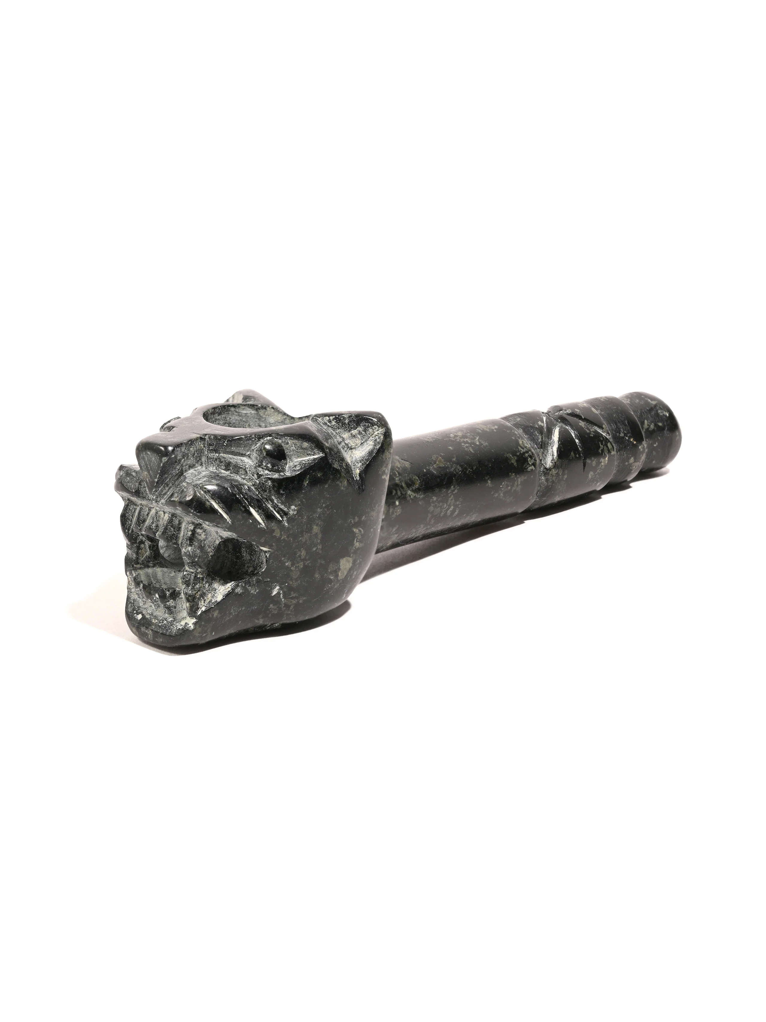 Jaguar Stone Carved Pipe - Image 6
