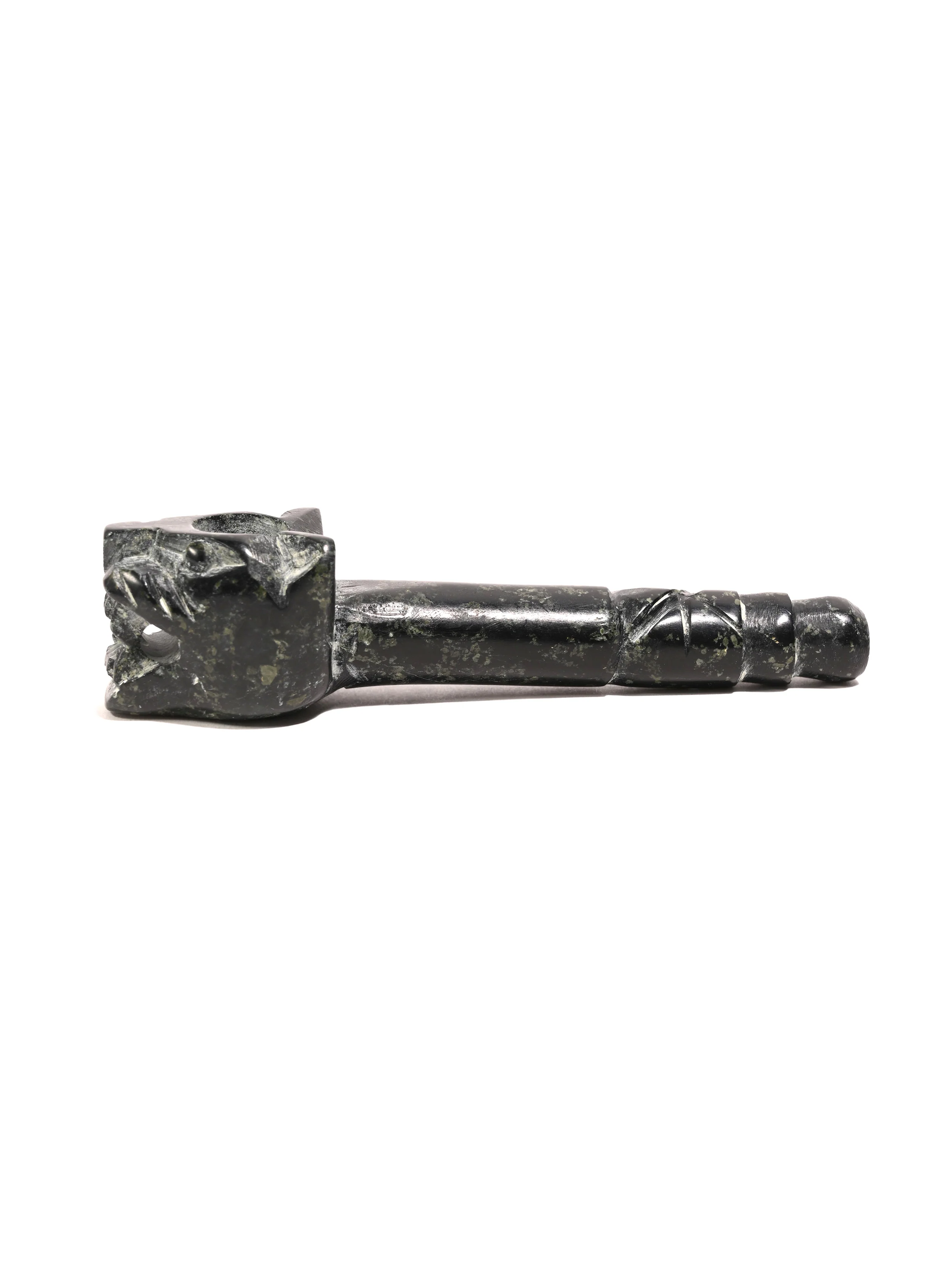 Jaguar Stone Carved Pipe - Image 7