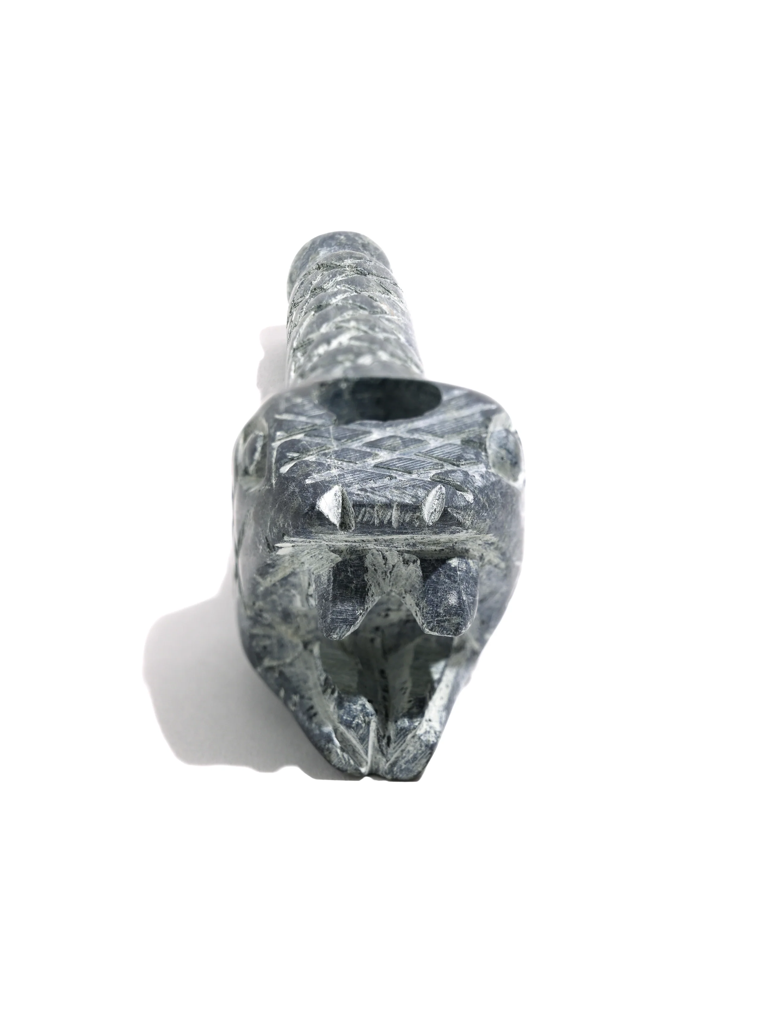 Stone Carved Pipe - Serpent - Image 2