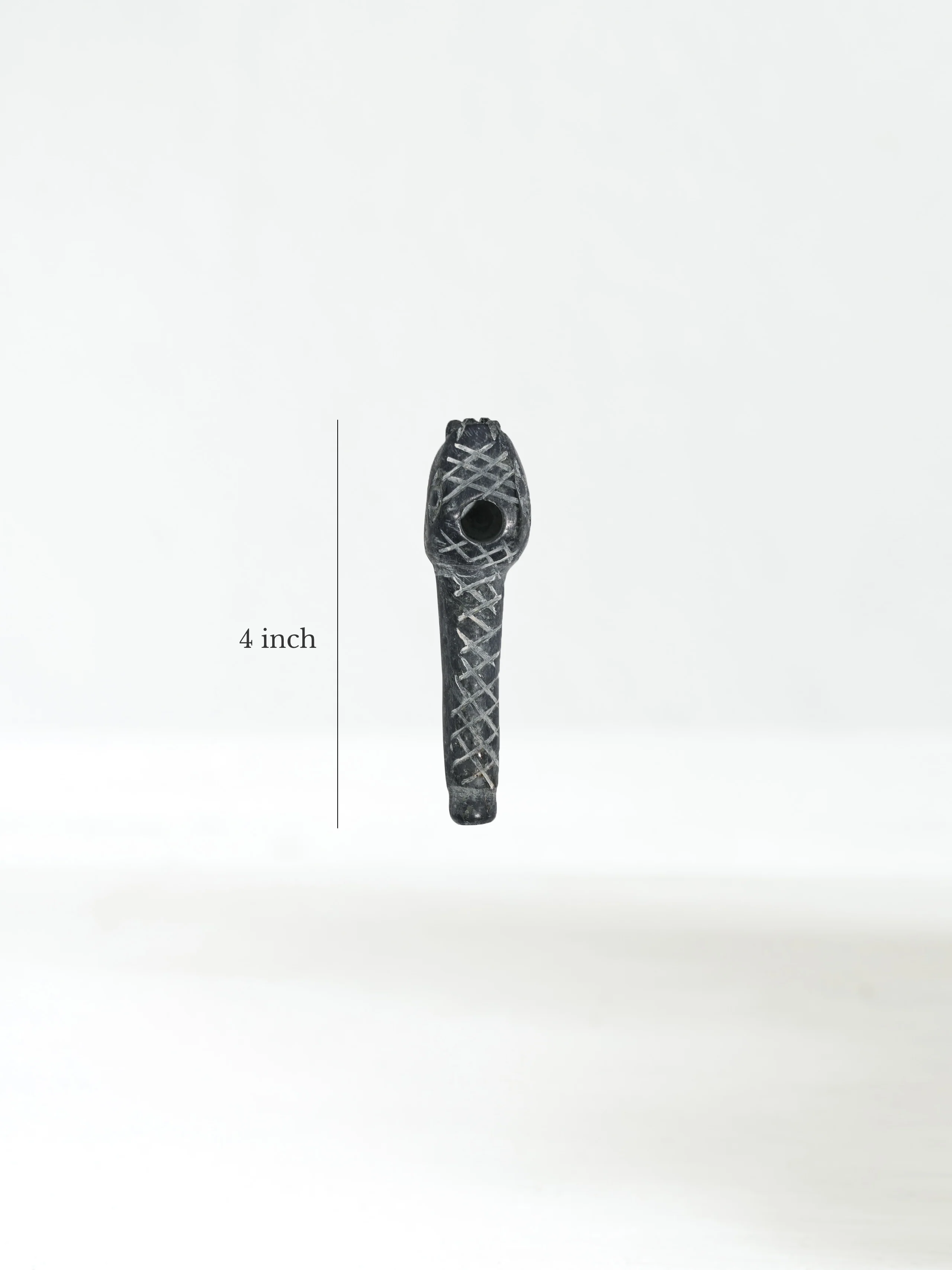 Stone Carved Pipe - Serpent - Image 5