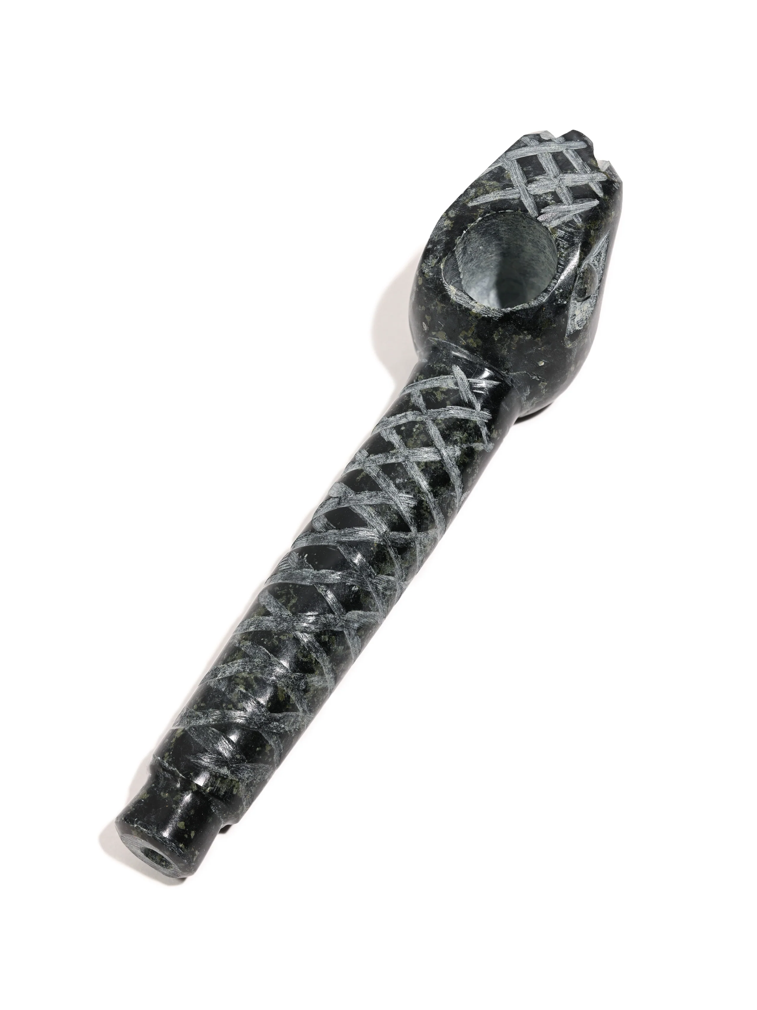 Stone Carved Pipe - Serpent - Image 7